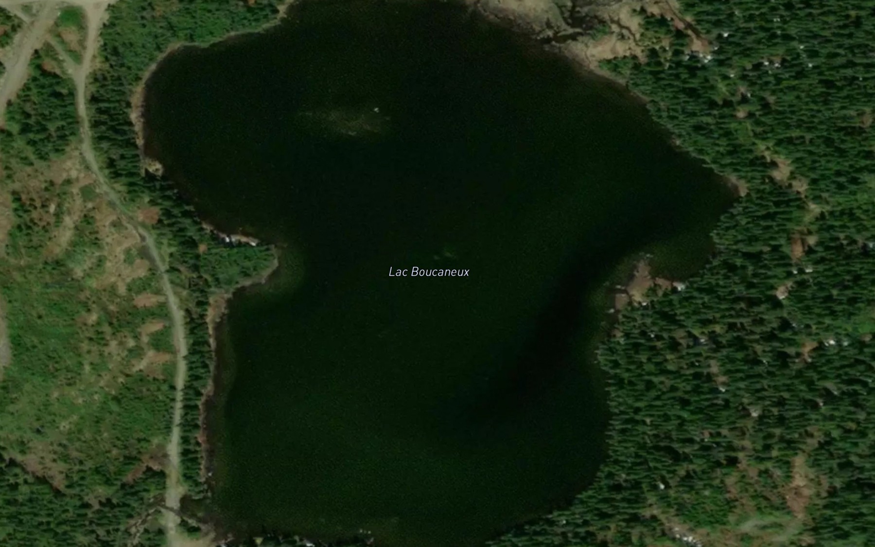 Satellite map of the Lac Boucaneux
