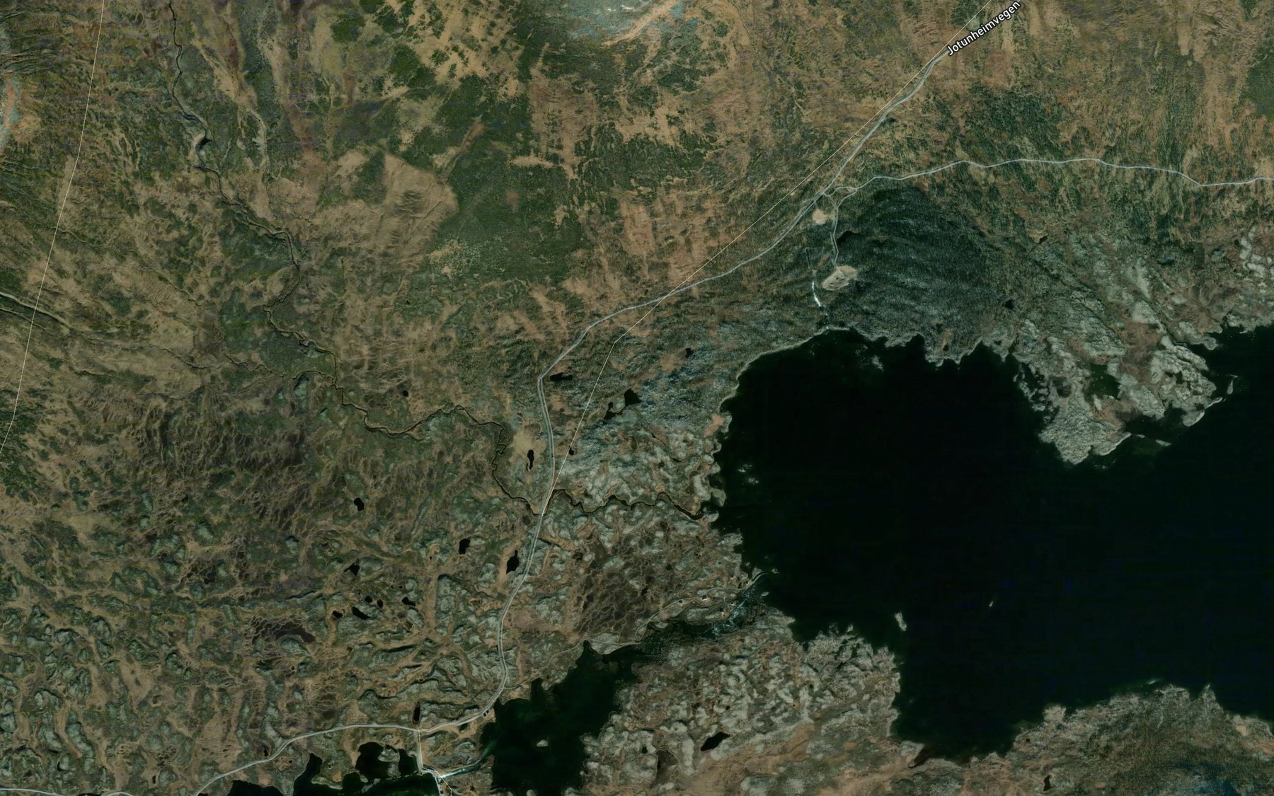 Satellite map of the Urdatjernet