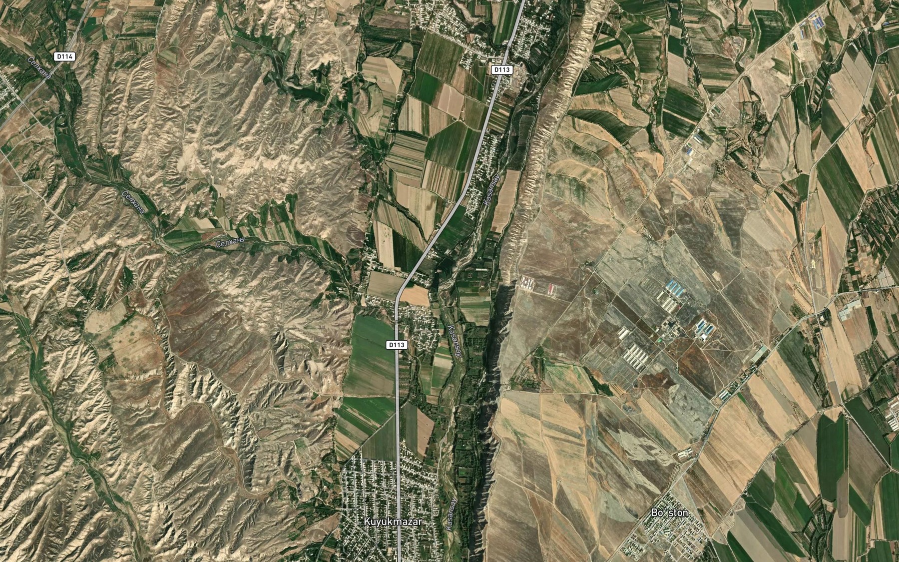 Satellite map of the Shokaft