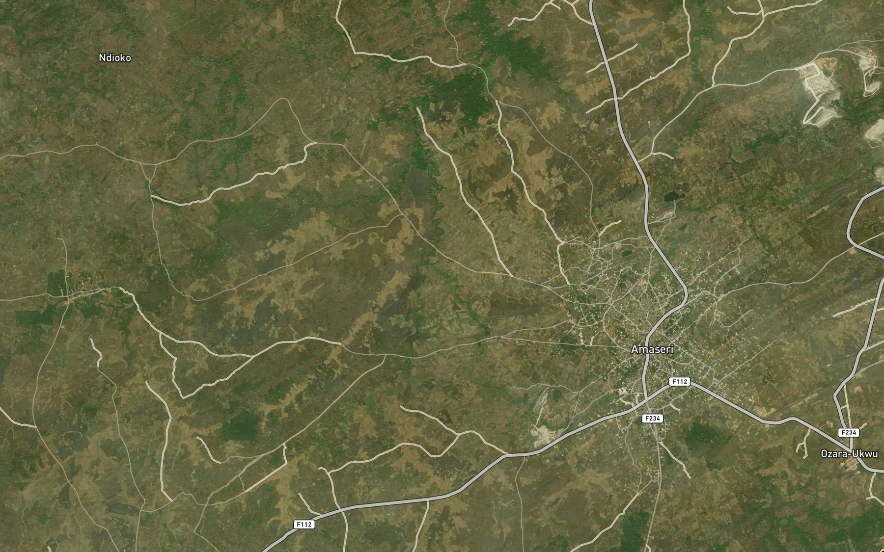 Satellite map of the River Otoni