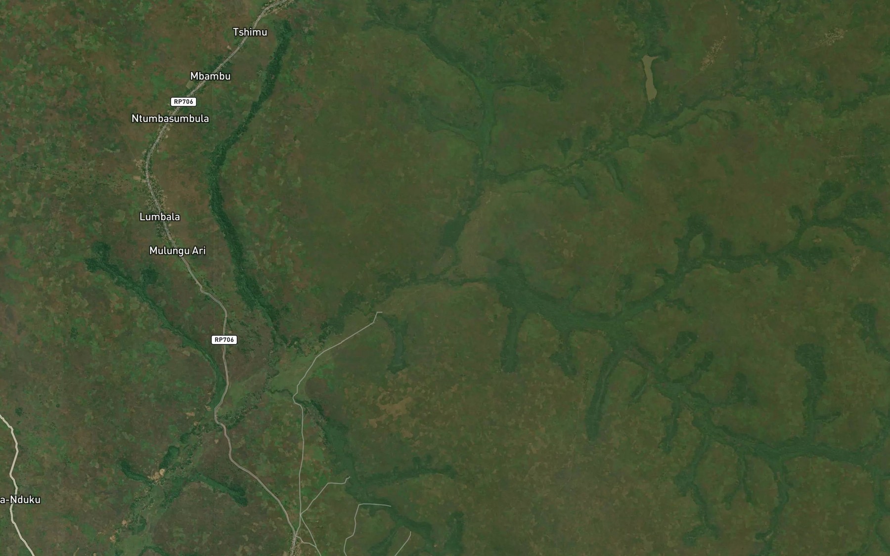 Satellite map of the Luanza