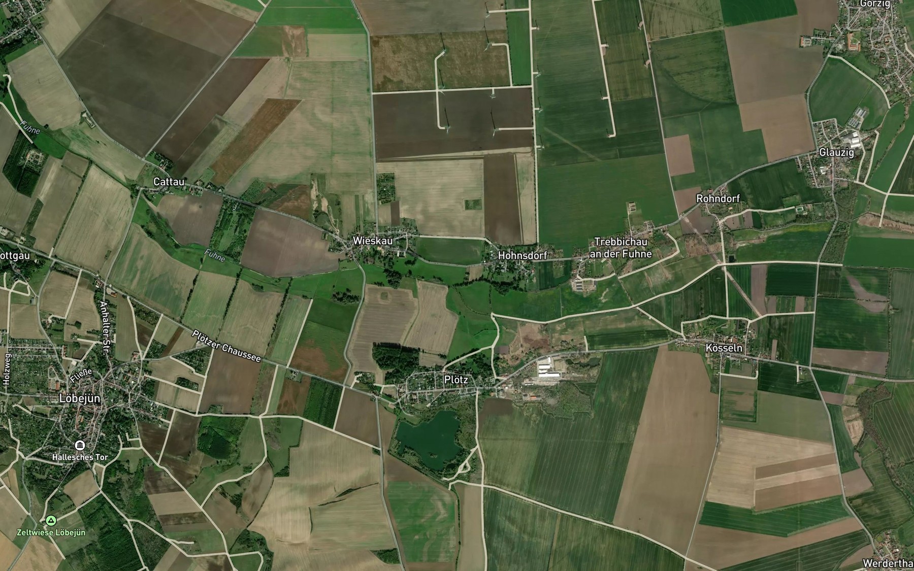 Satellite map of the Landgraben