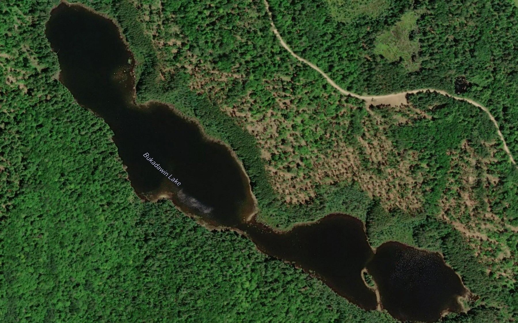 Satellite map of the Bukadawin Lake