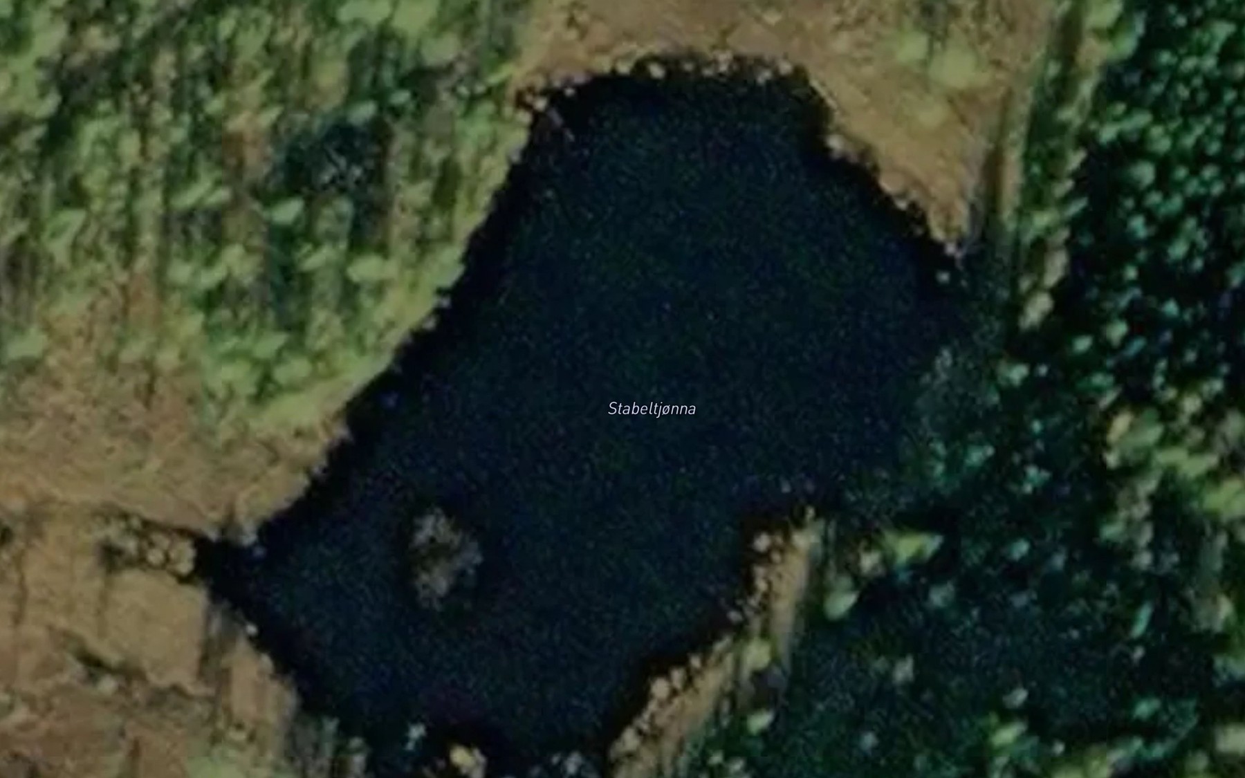 Satellite map of the Stabeltjonna