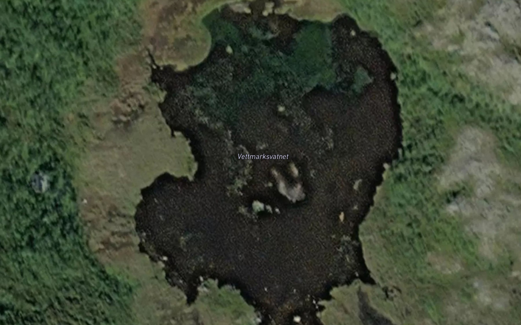 Satellite map of the Vettmarksvatnet