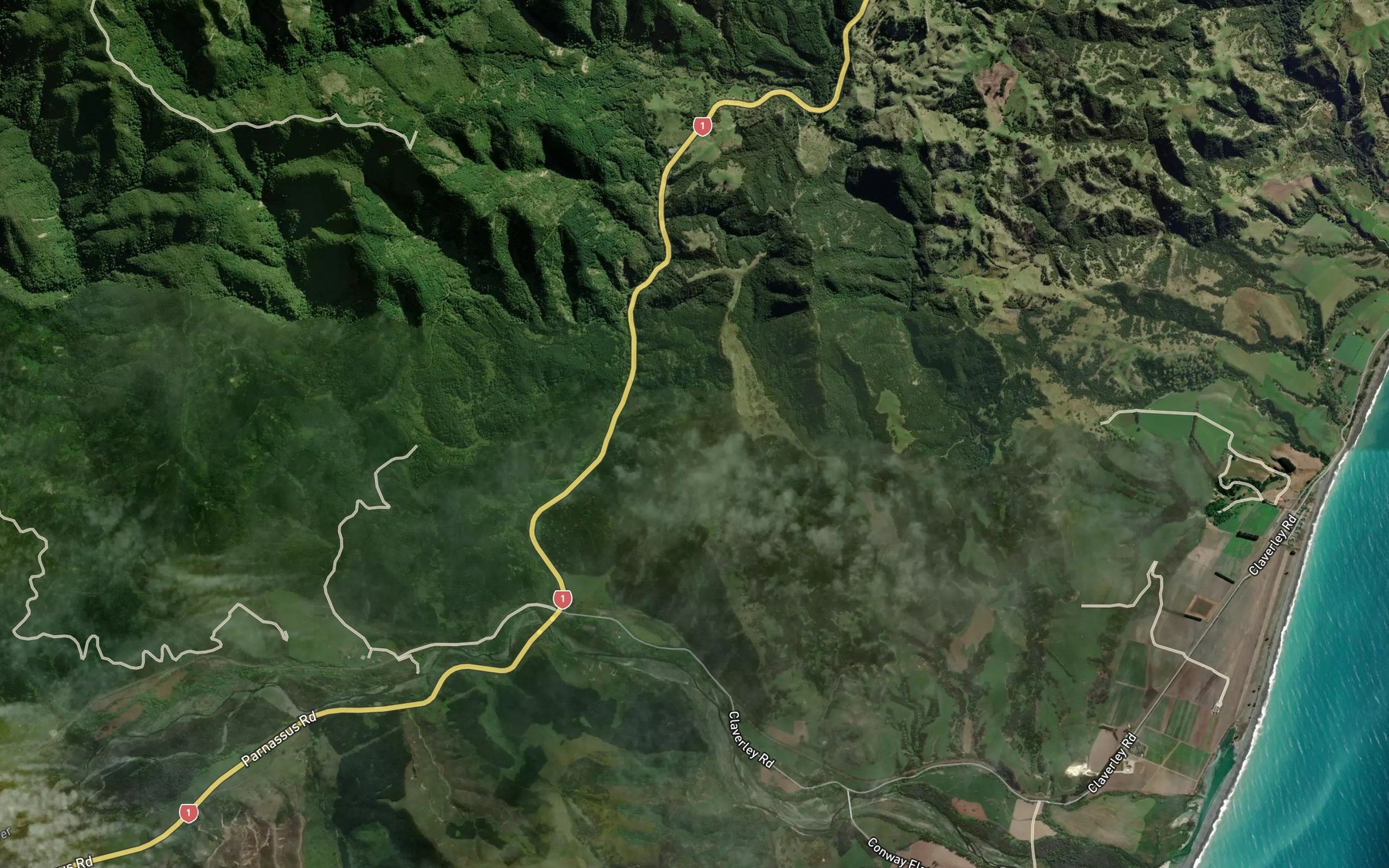 Satellite map of the Stocker Stream