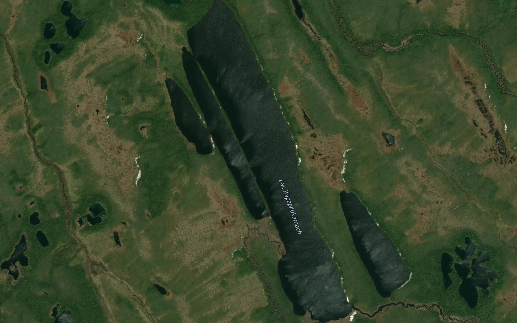 Satellite map of the Lac Kapapitukamach