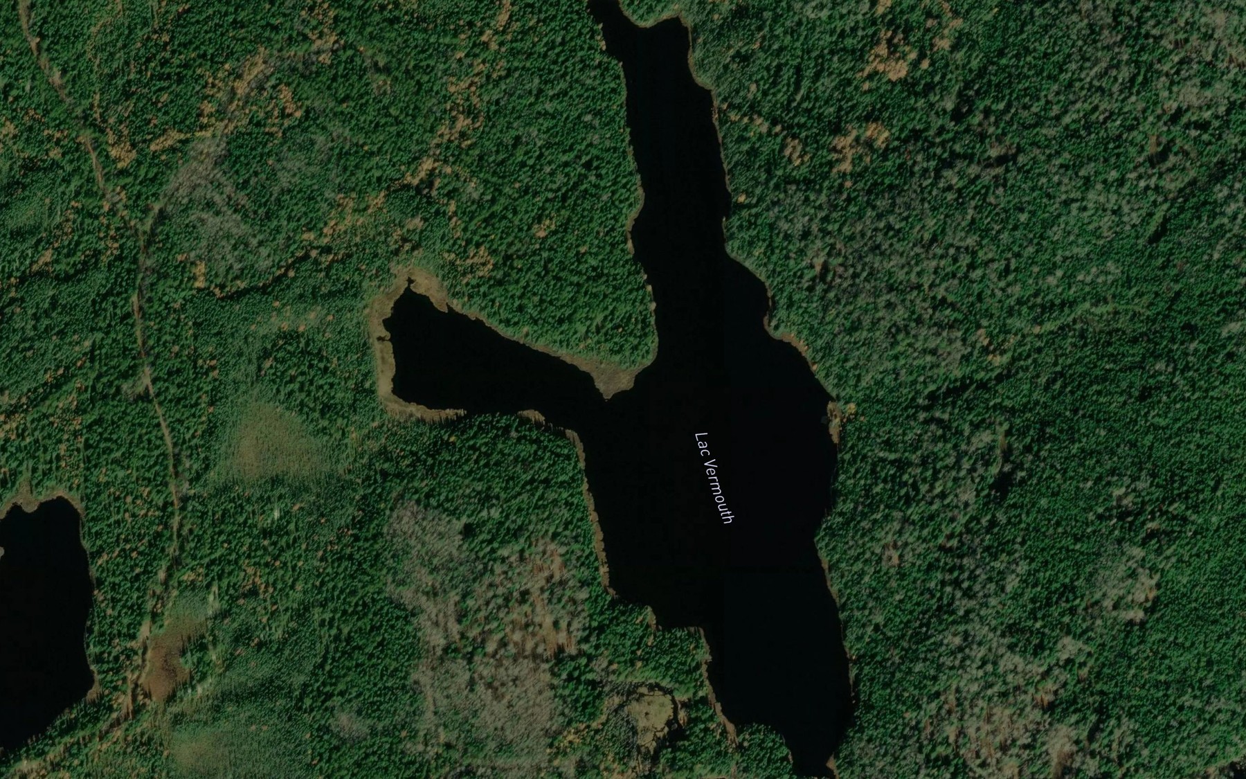 Satellite map of the Lac Vermouth