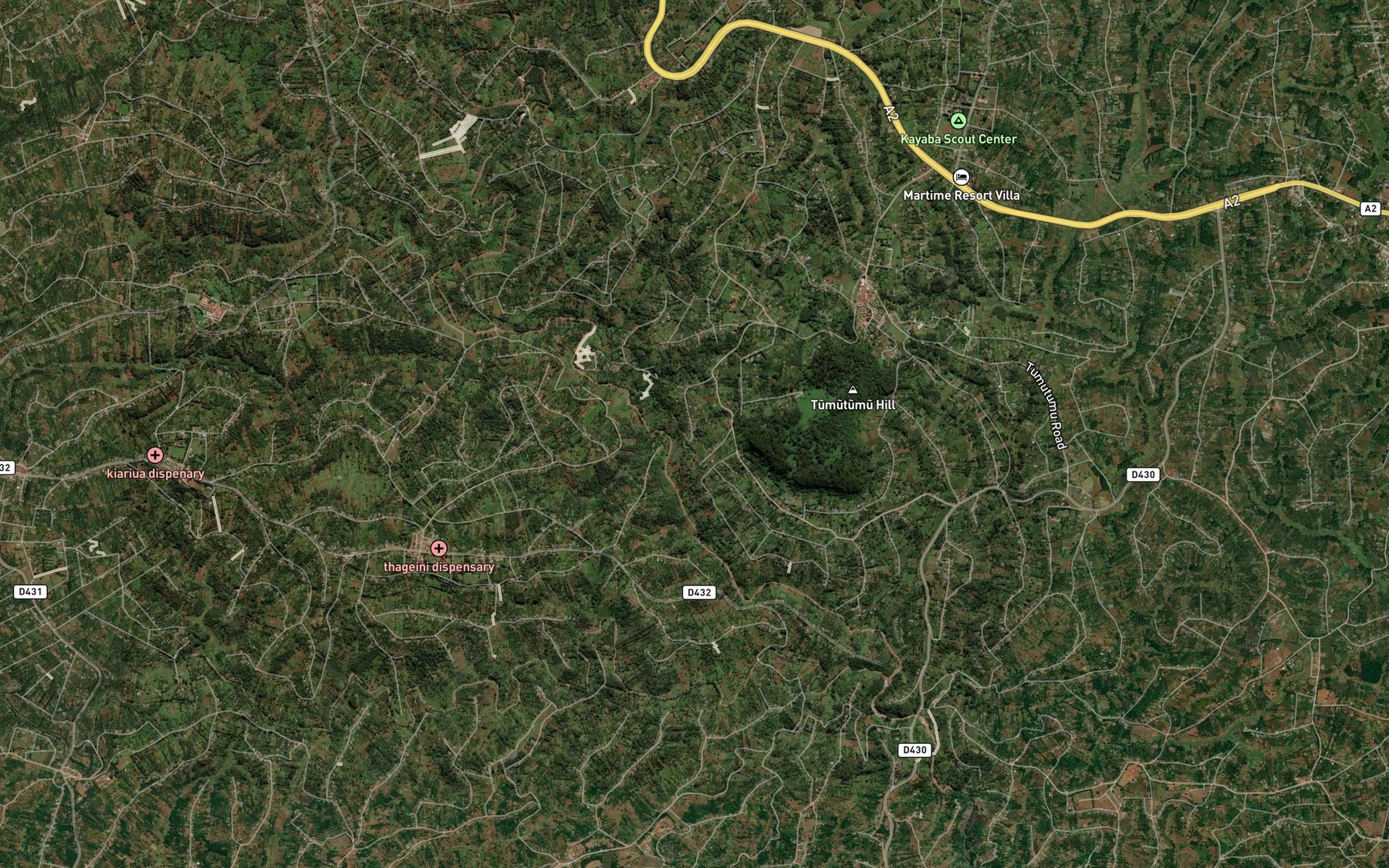 Satellite map of the Kanianjiru
