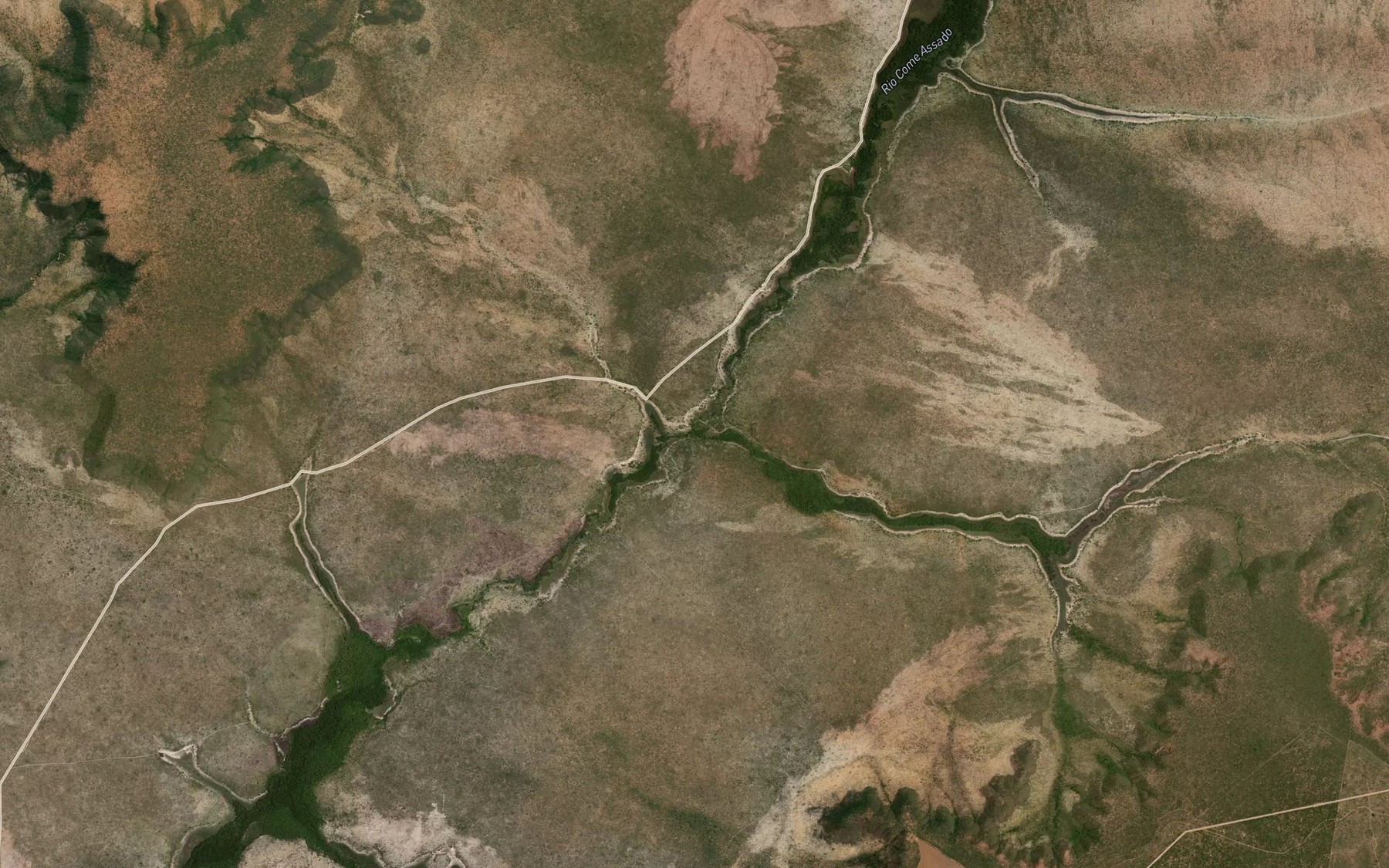 Satellite map of the Corrego Sumidouro
