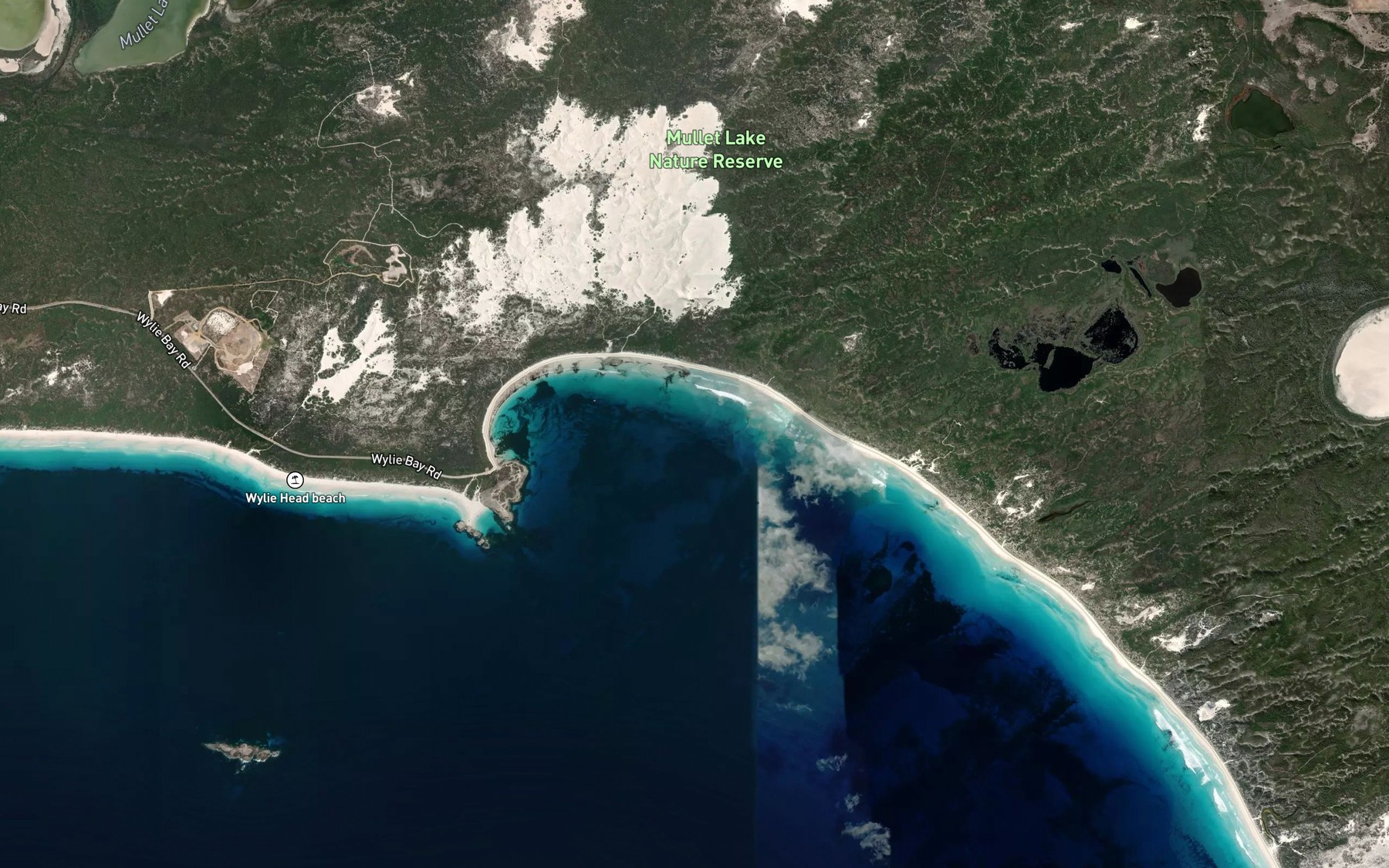 Satellite map of the Rossiter Bay