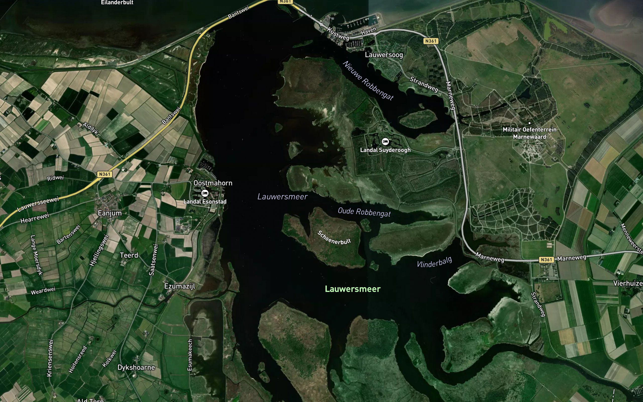 Vaarwater naar Oostmahorn