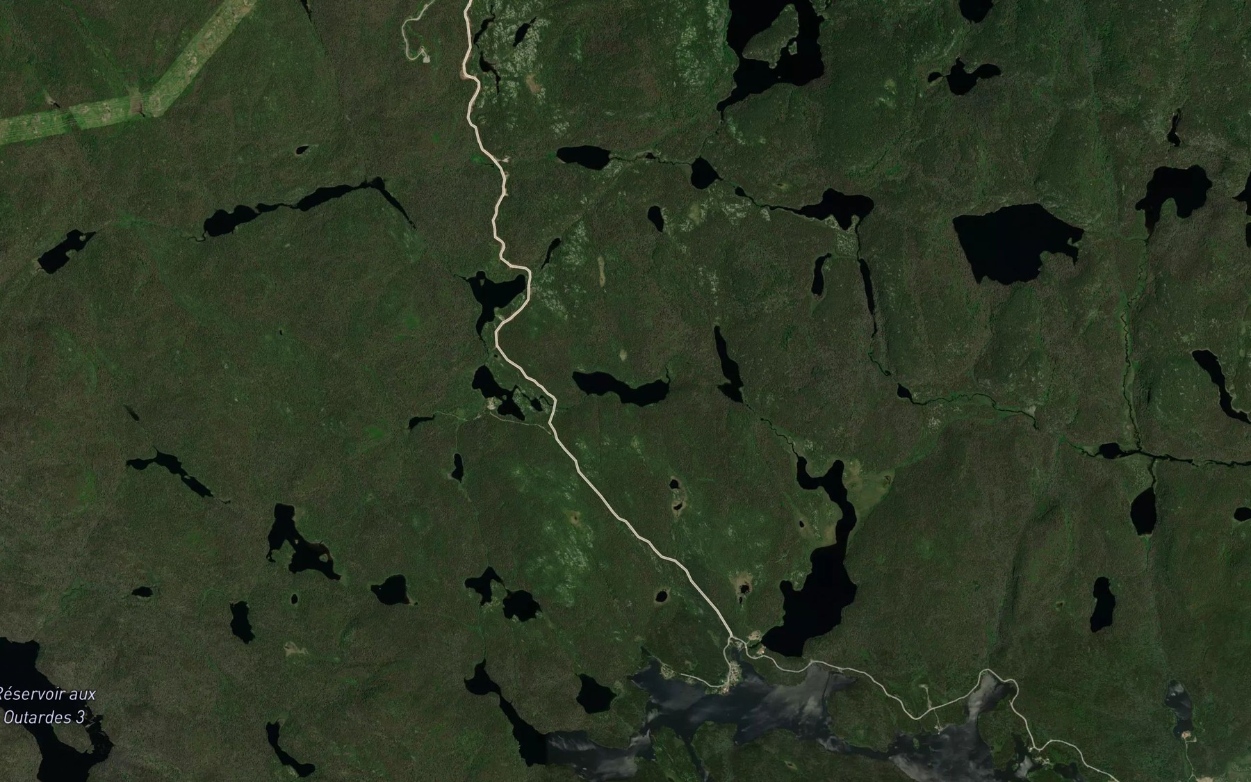 Satellite map of the Lac Antoine