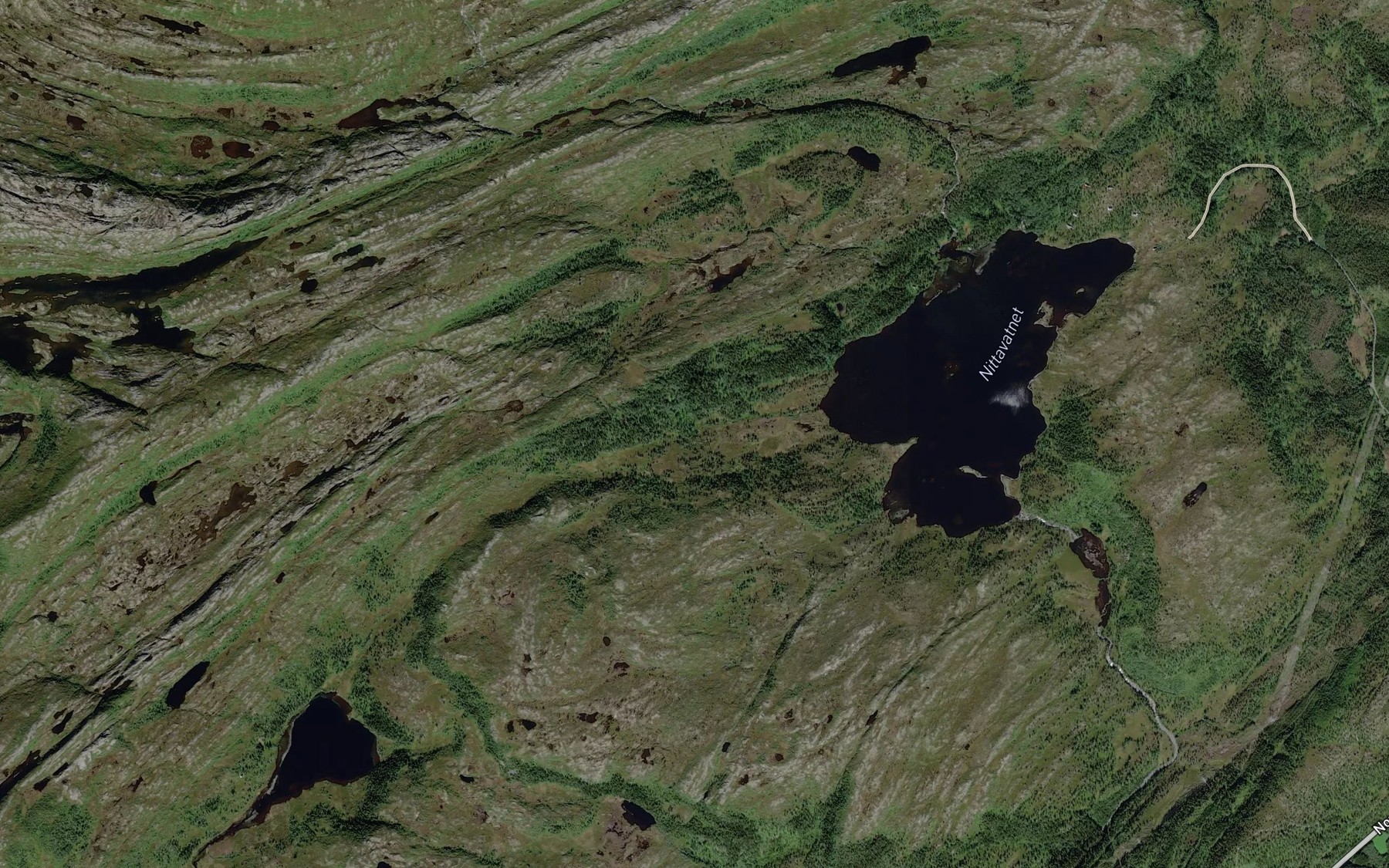 Satellite map of the Nittalibekken