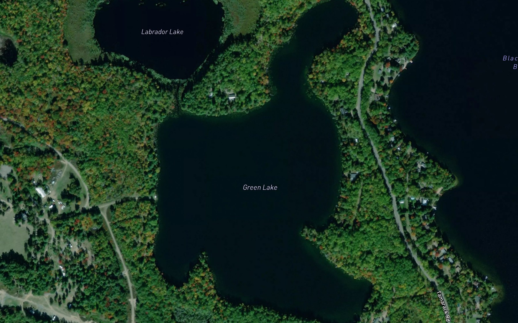 Satellite map of the Green Lake