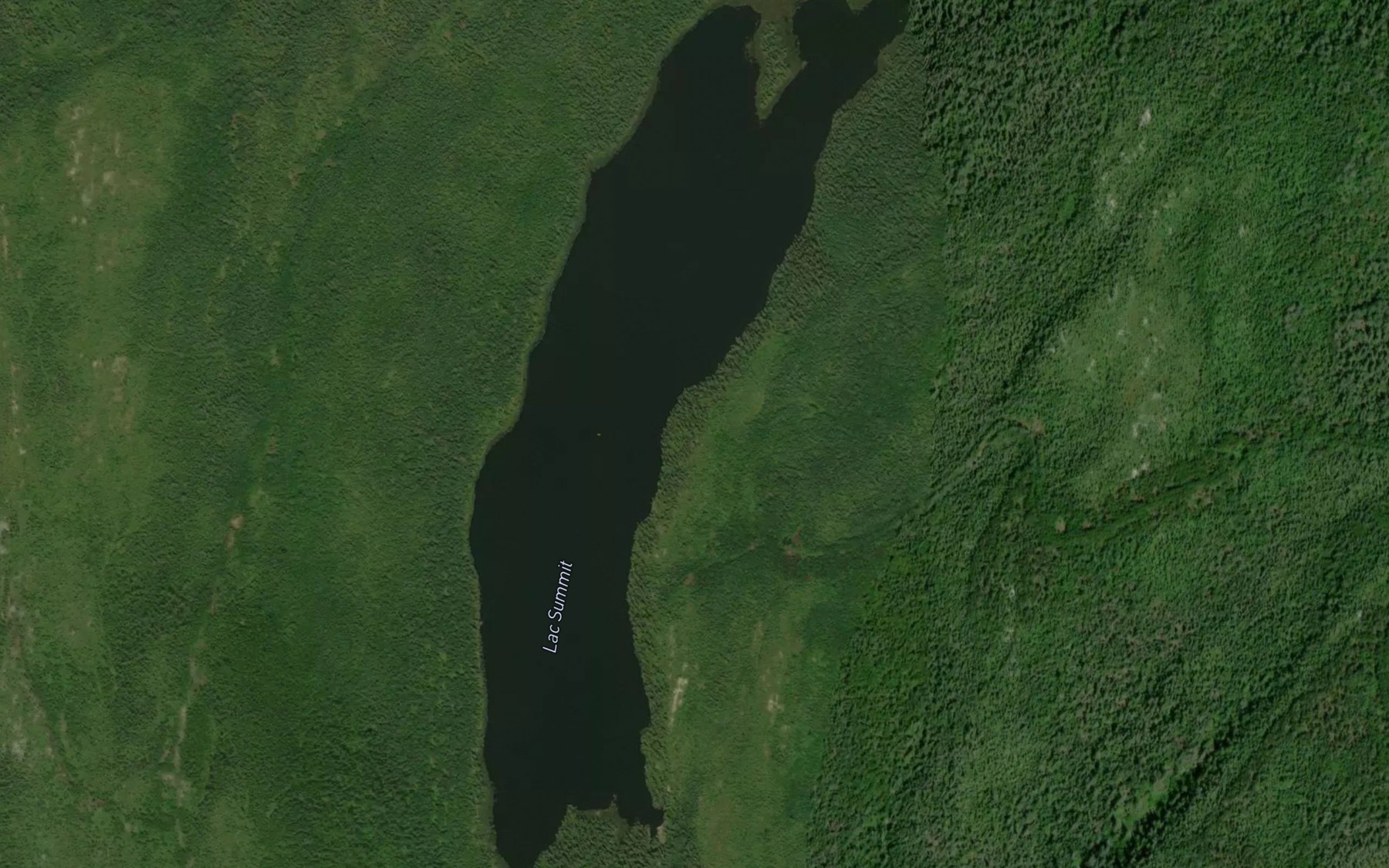 Satellite map of the Lac Summit