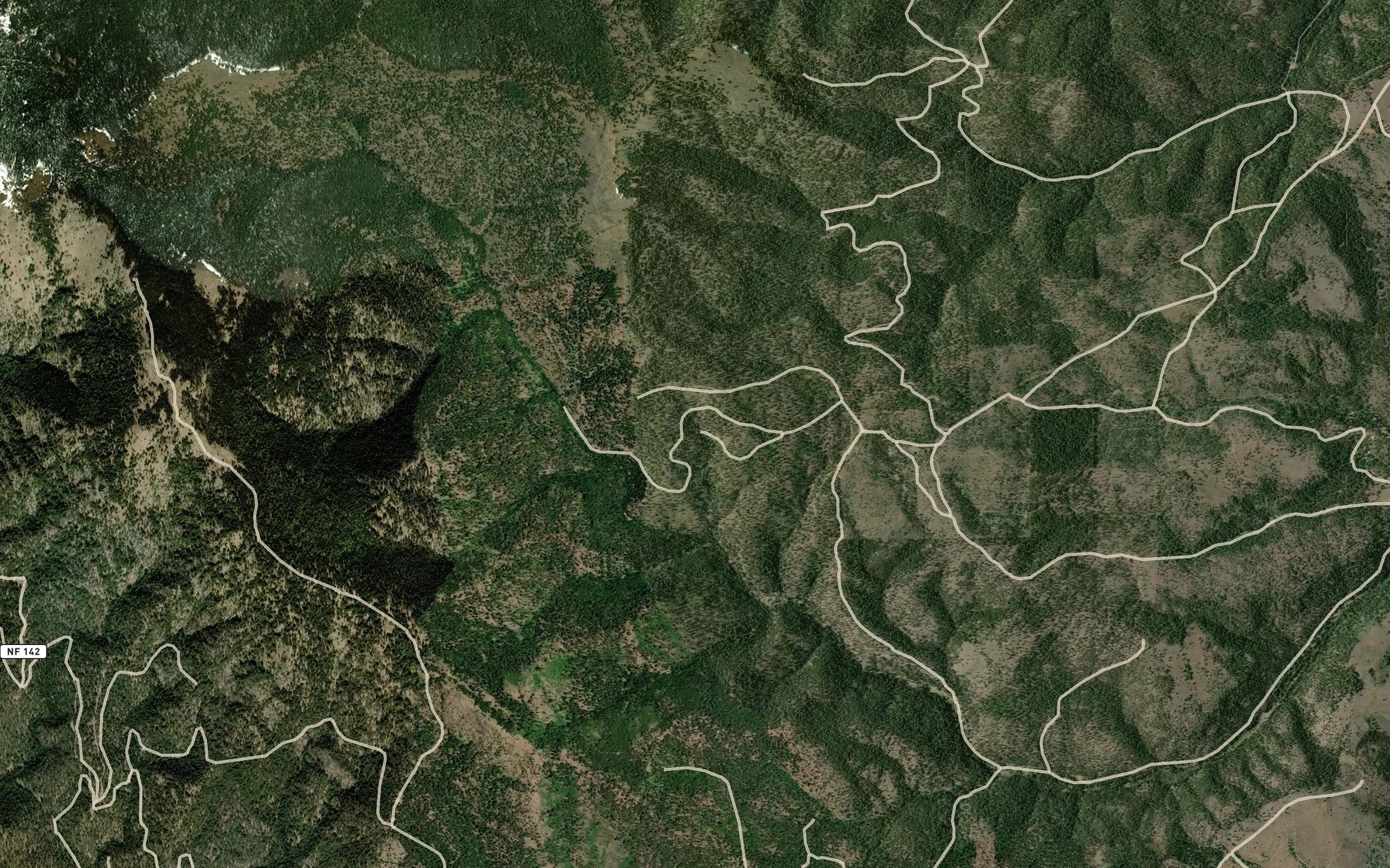 Satellite map of the Elk Spring
