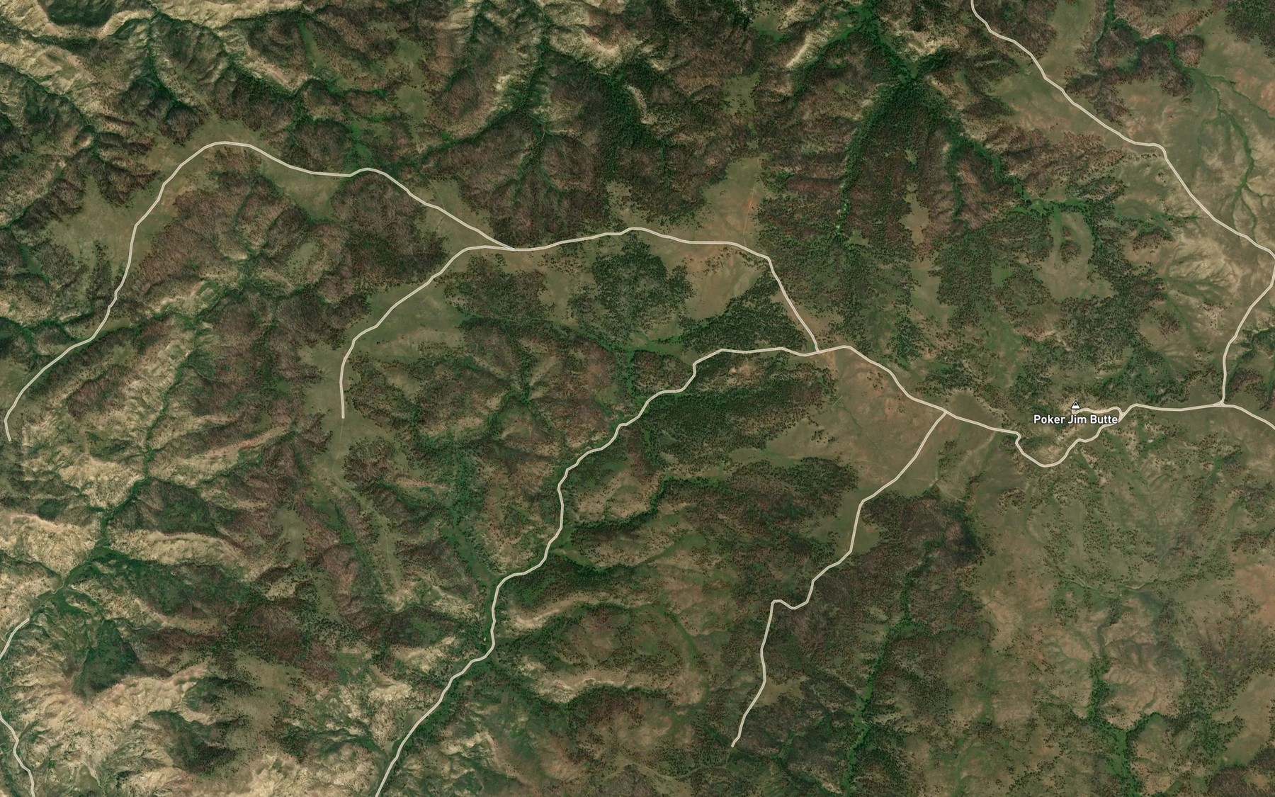 Satellite map of the Timber Creek Basin Reservoir