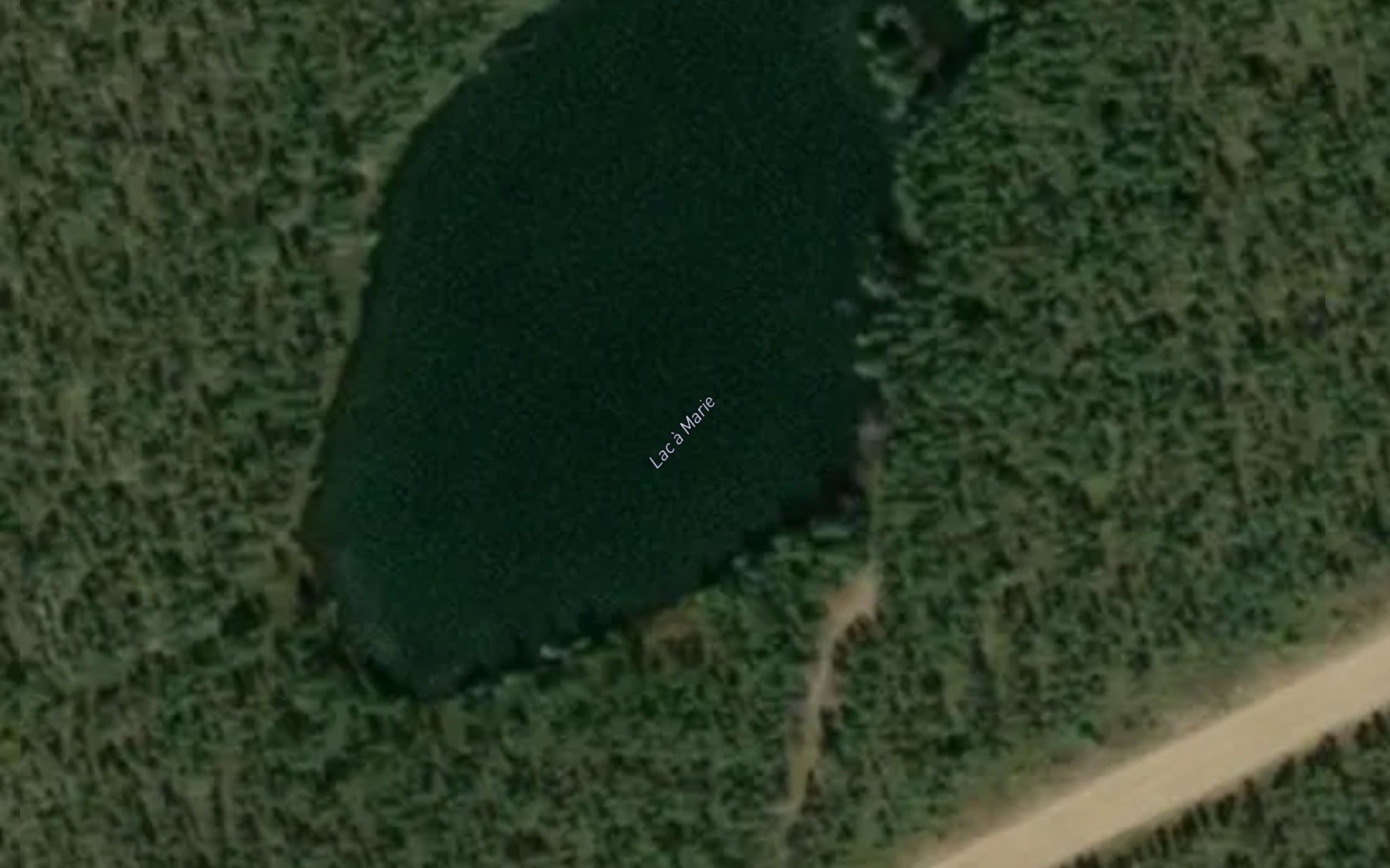 Satellite map of the Lac a Marie