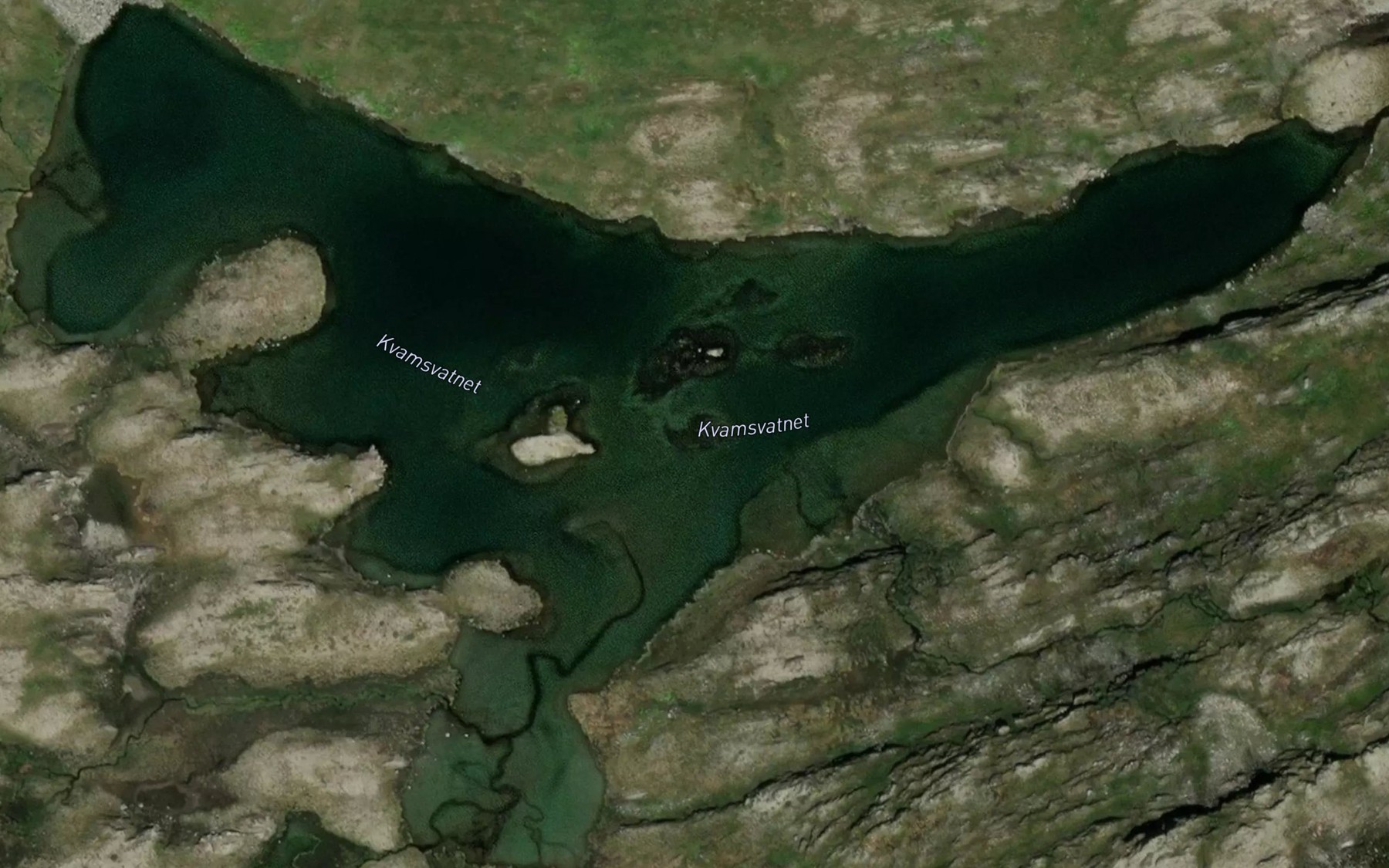 Satellite map of the Kvamsvatnet