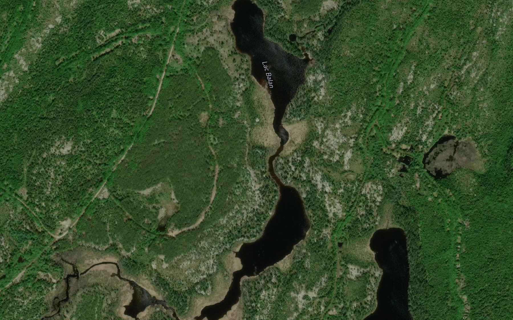 Satellite map of the Lac Balan
