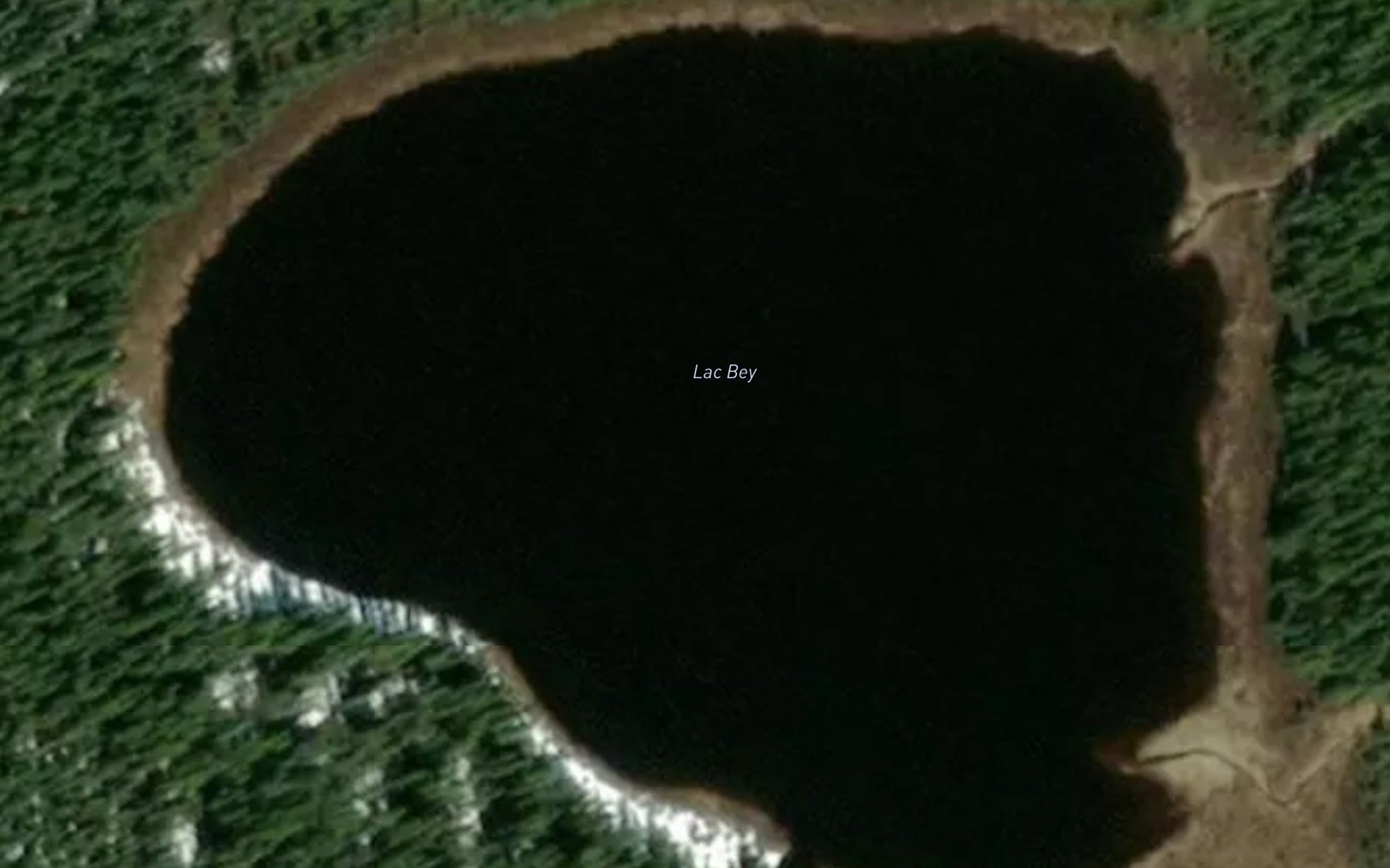 Satellite map of the Lac Bey