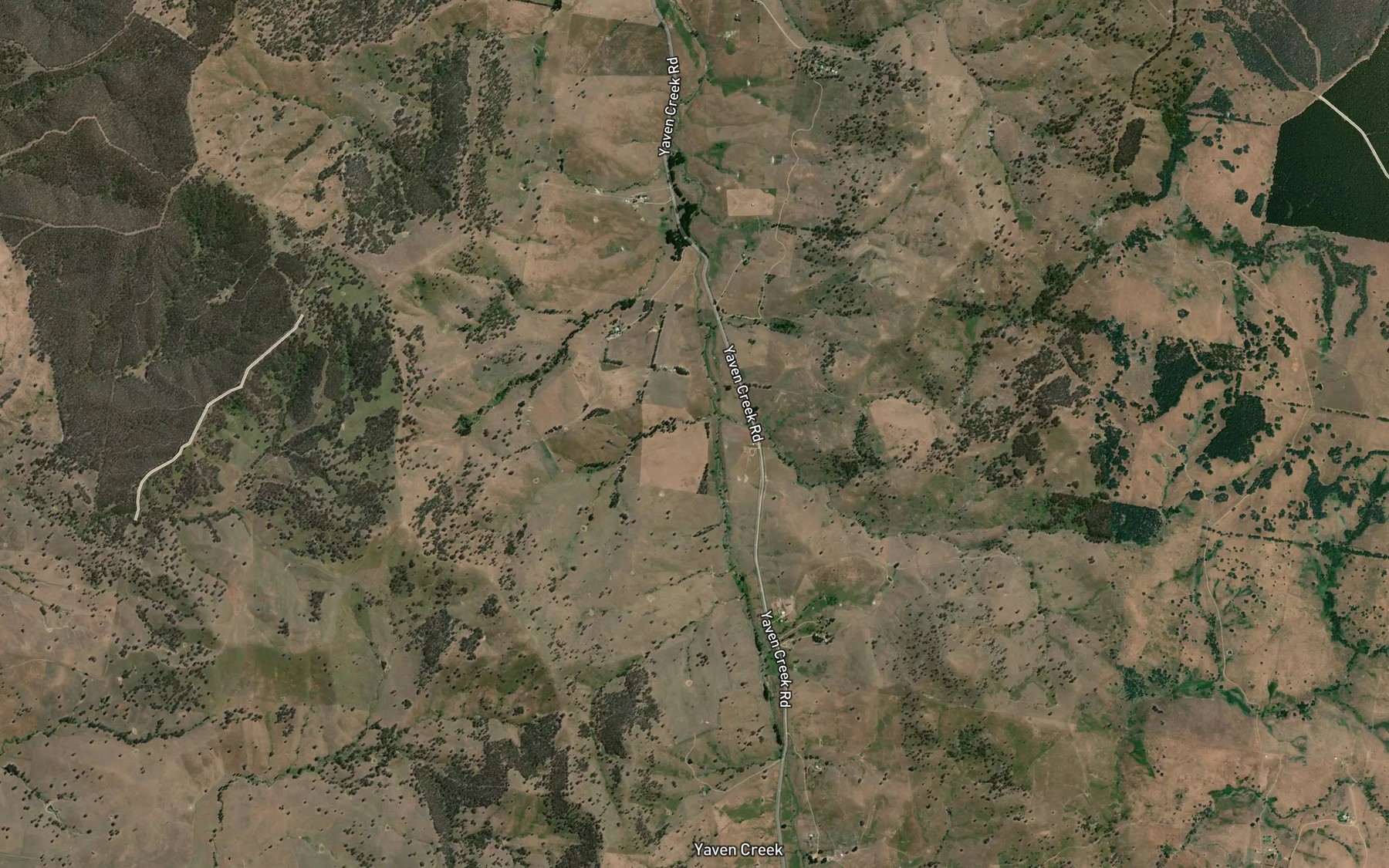 Satellite map of the Lamberts Gully