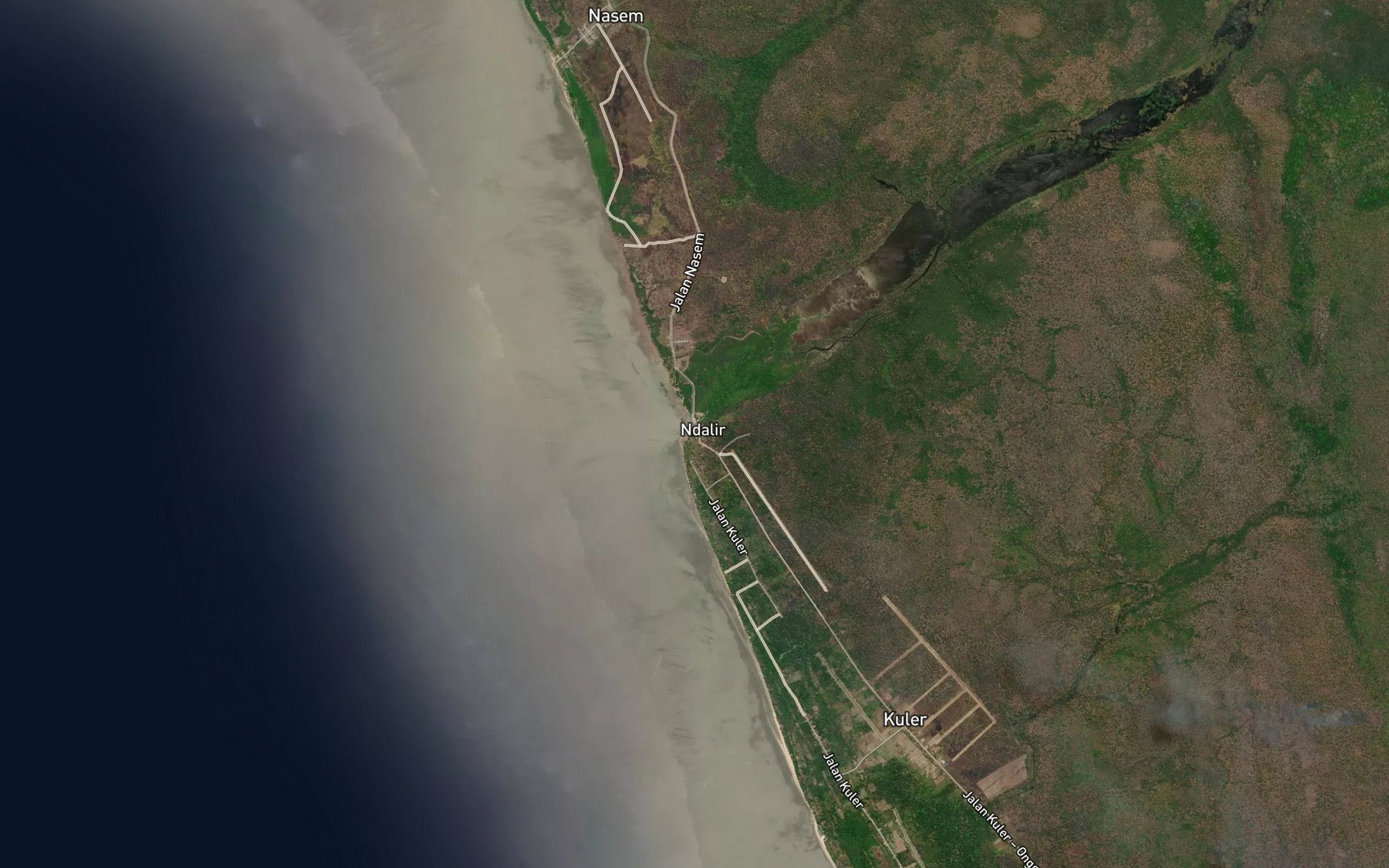 Satellite map of the Sungai Darire