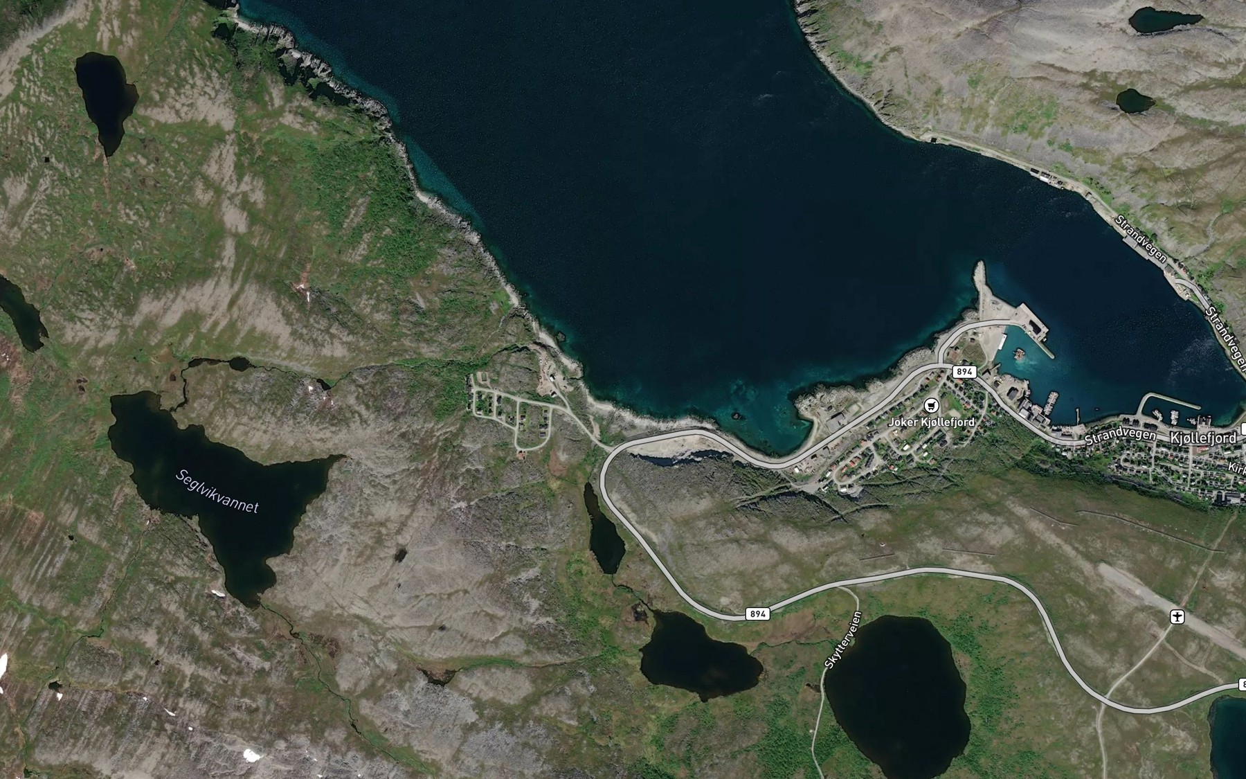 Satellite map of the Snattvika