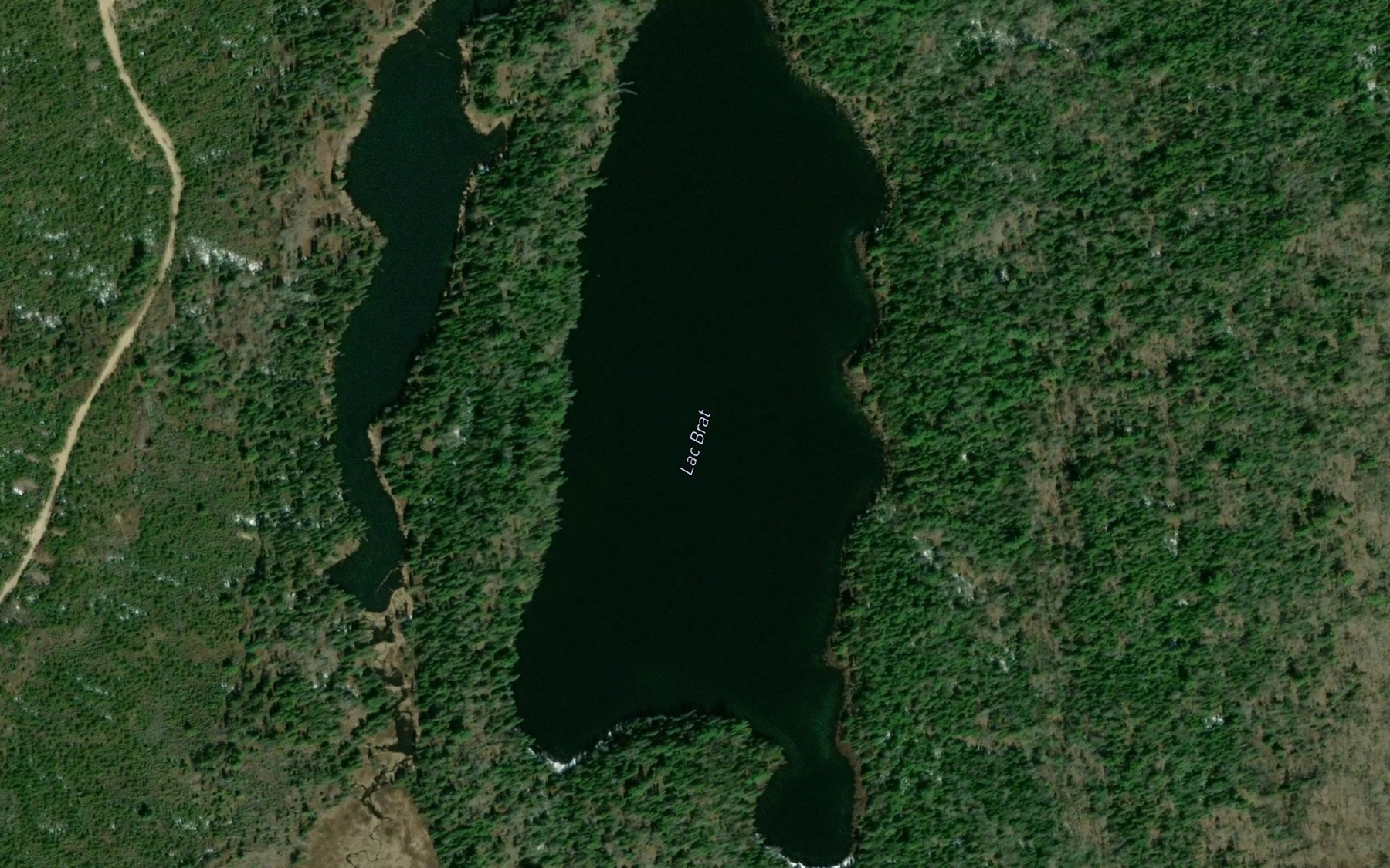 Satellite map of the Lac Brat