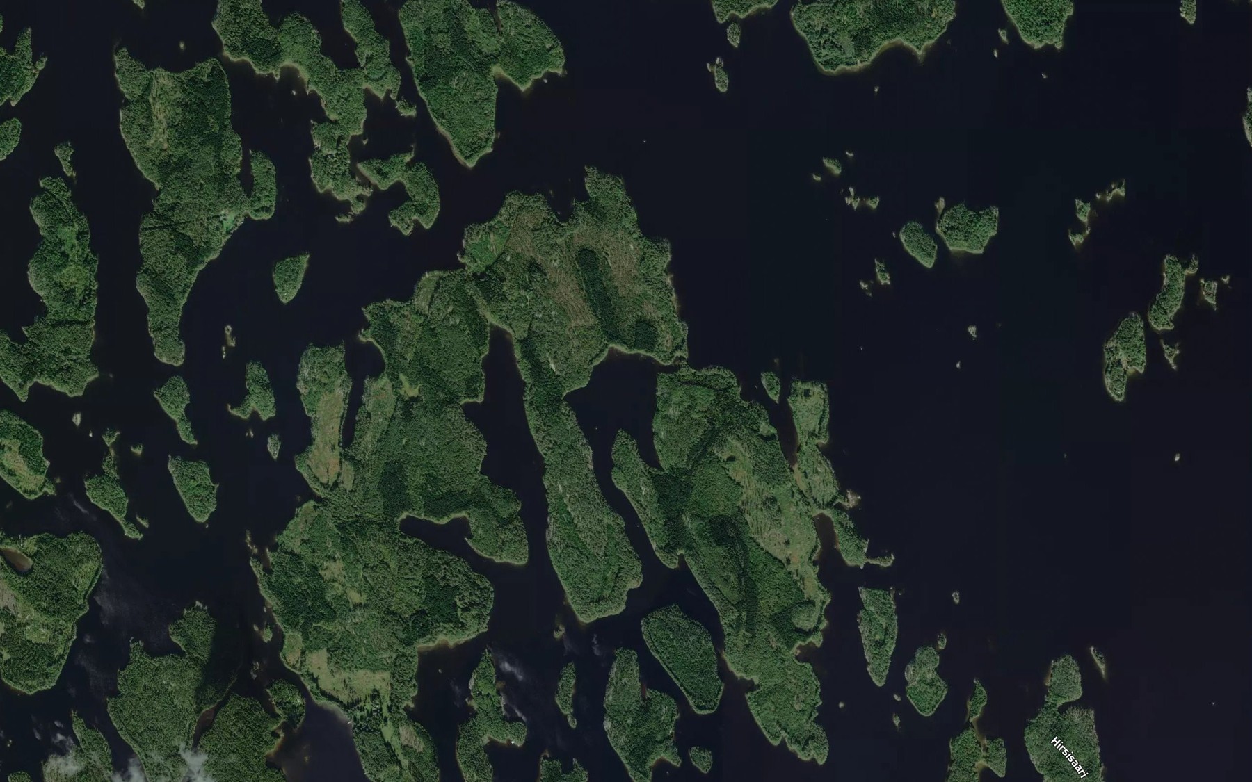 Satellite map of the Karhulahti
