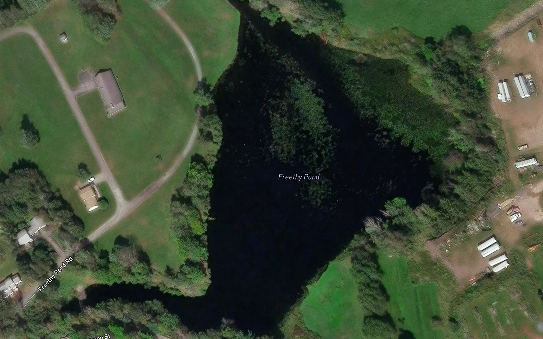 Satellite map of the Freethy Pond