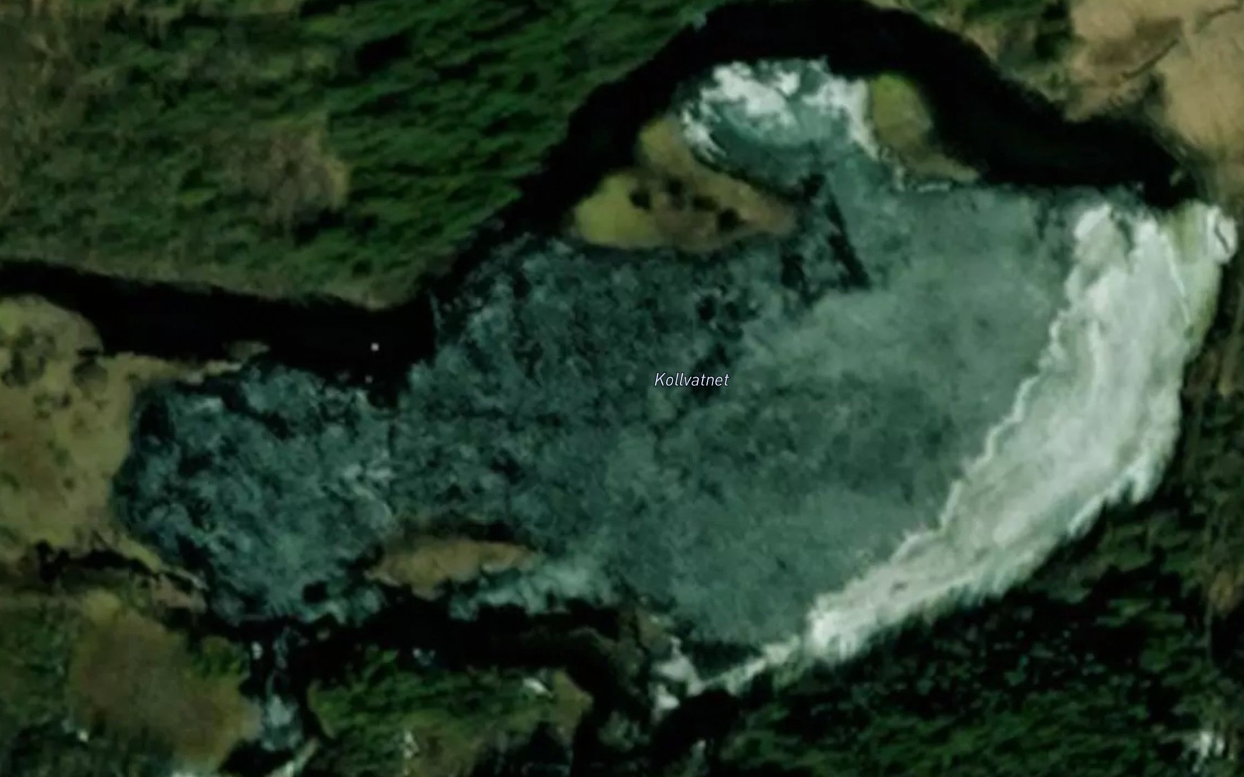 Satellite map of the Kollvatnet