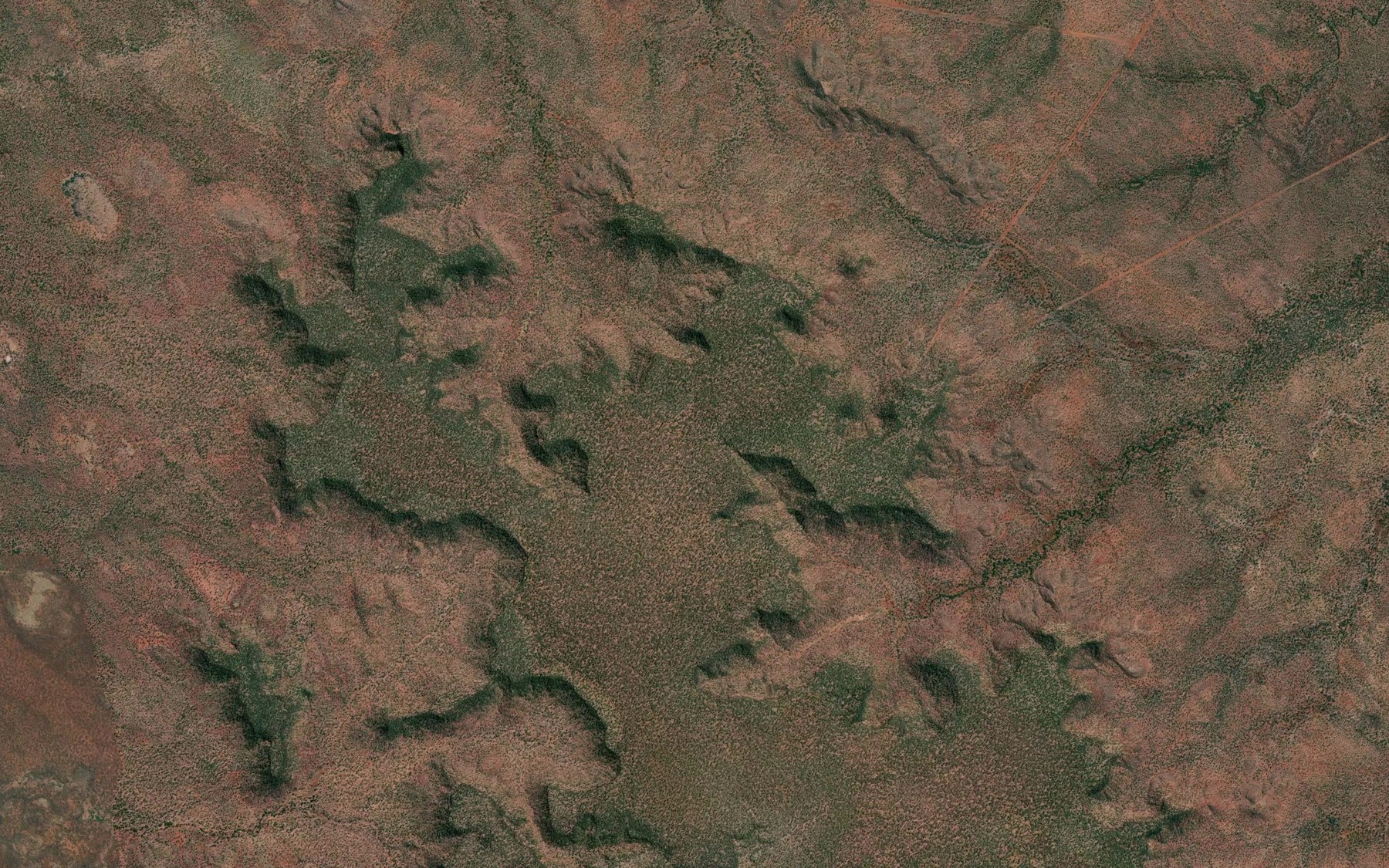 Satellite map of the Blackfellow Spring