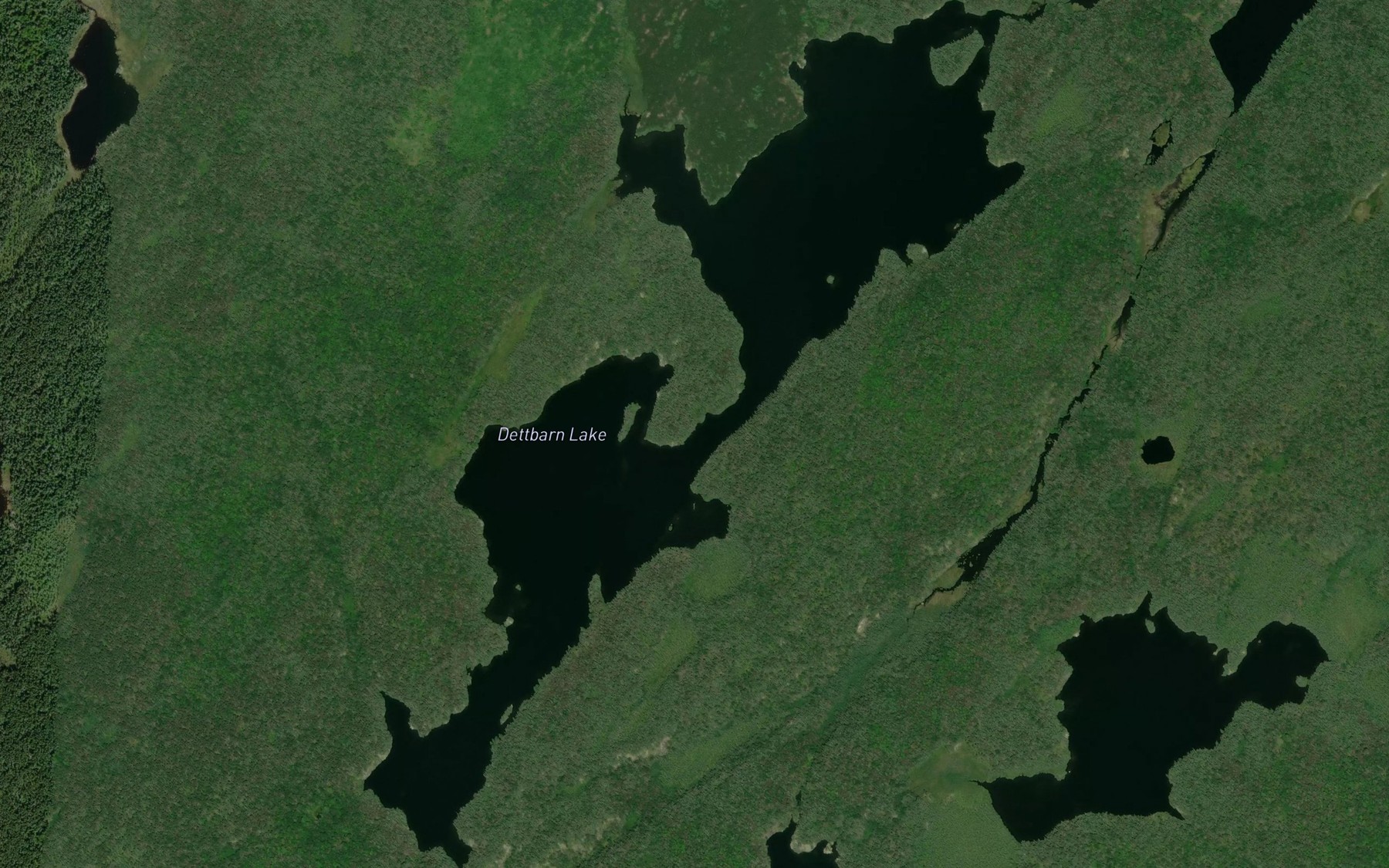 Satellite map of the Dettbarn Lake