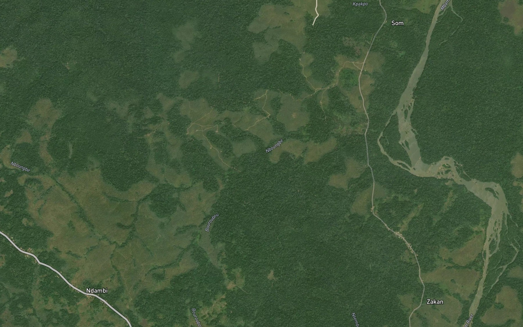 Satellite map of the Bouroubou