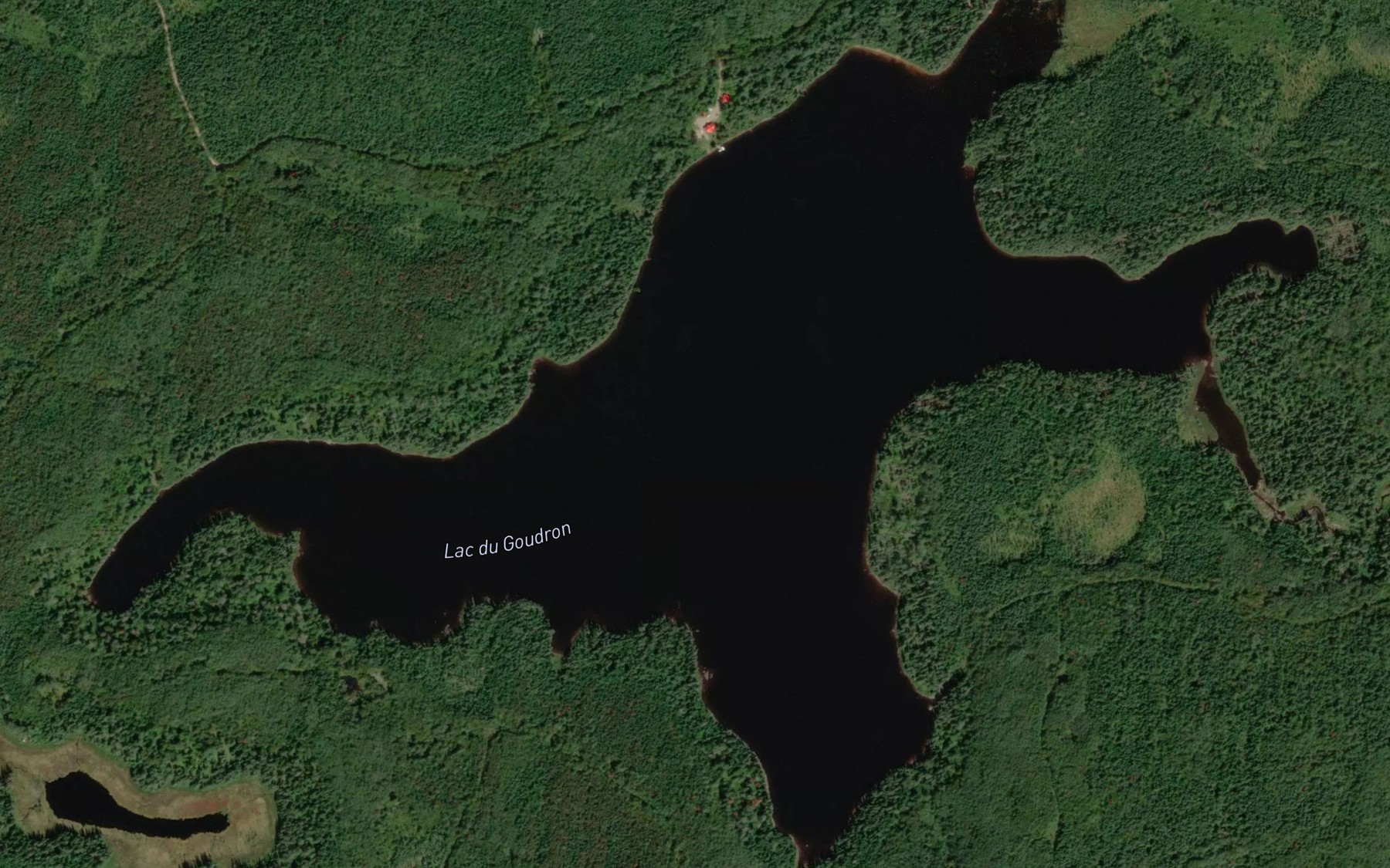 Satellite map of the Lac du Goudron