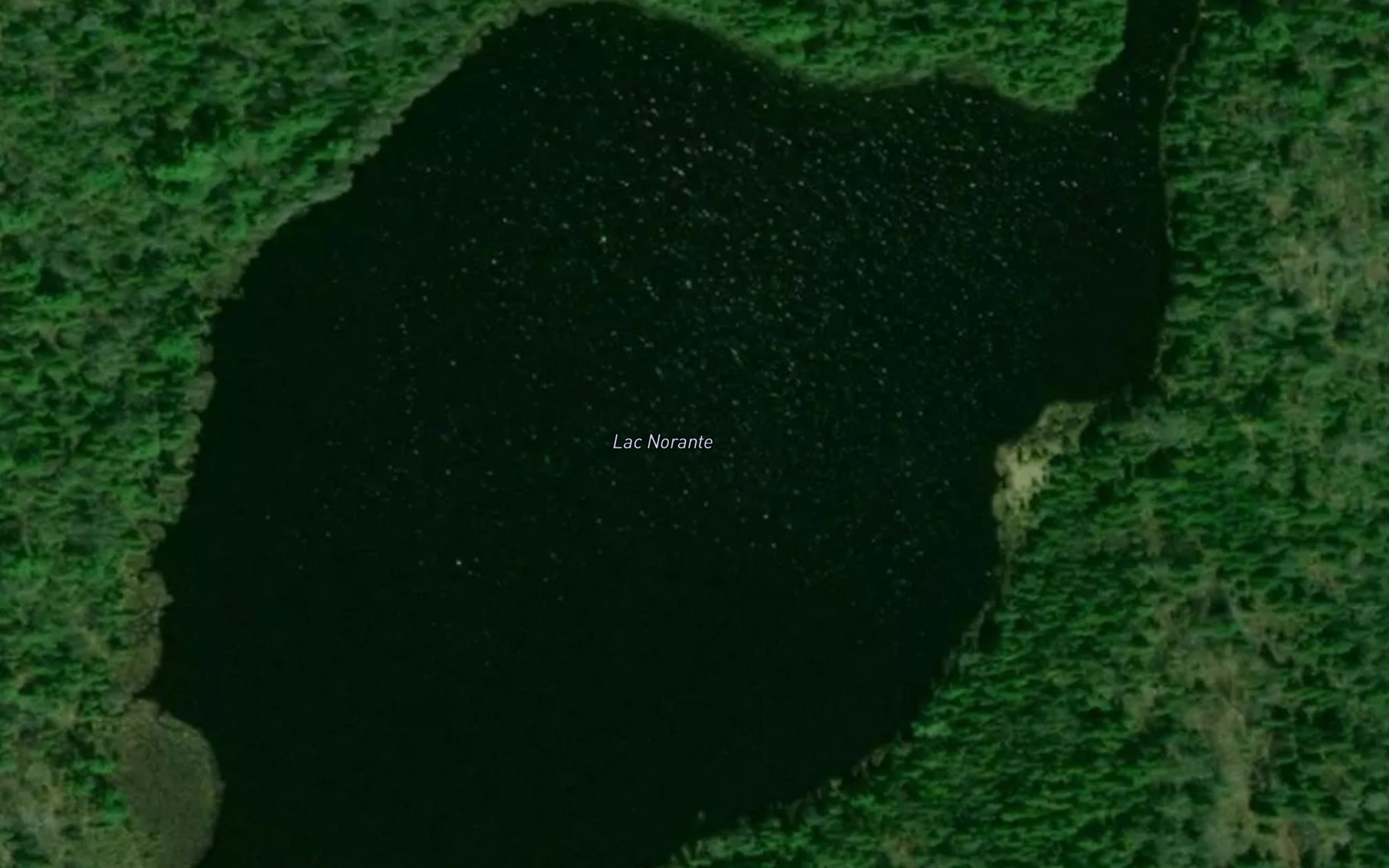 Satellite map of the Lac Norante