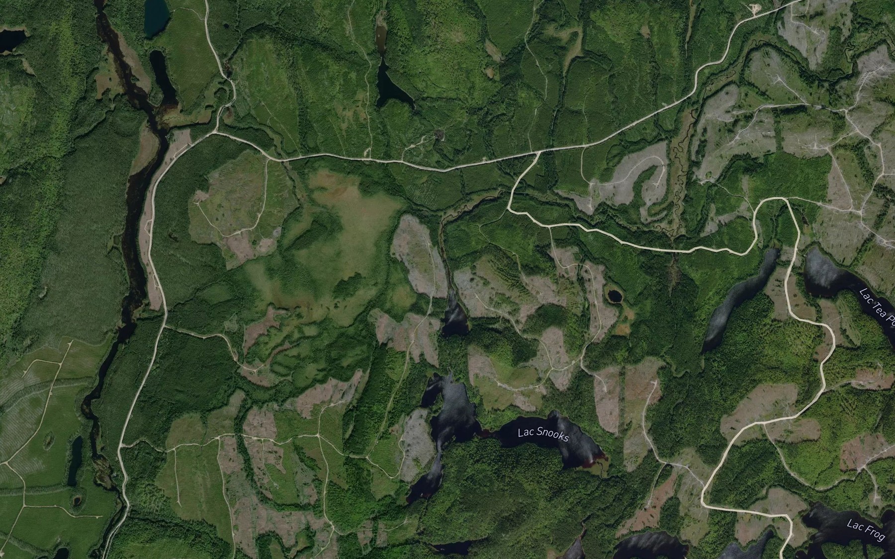 Satellite map of the Lac Norris