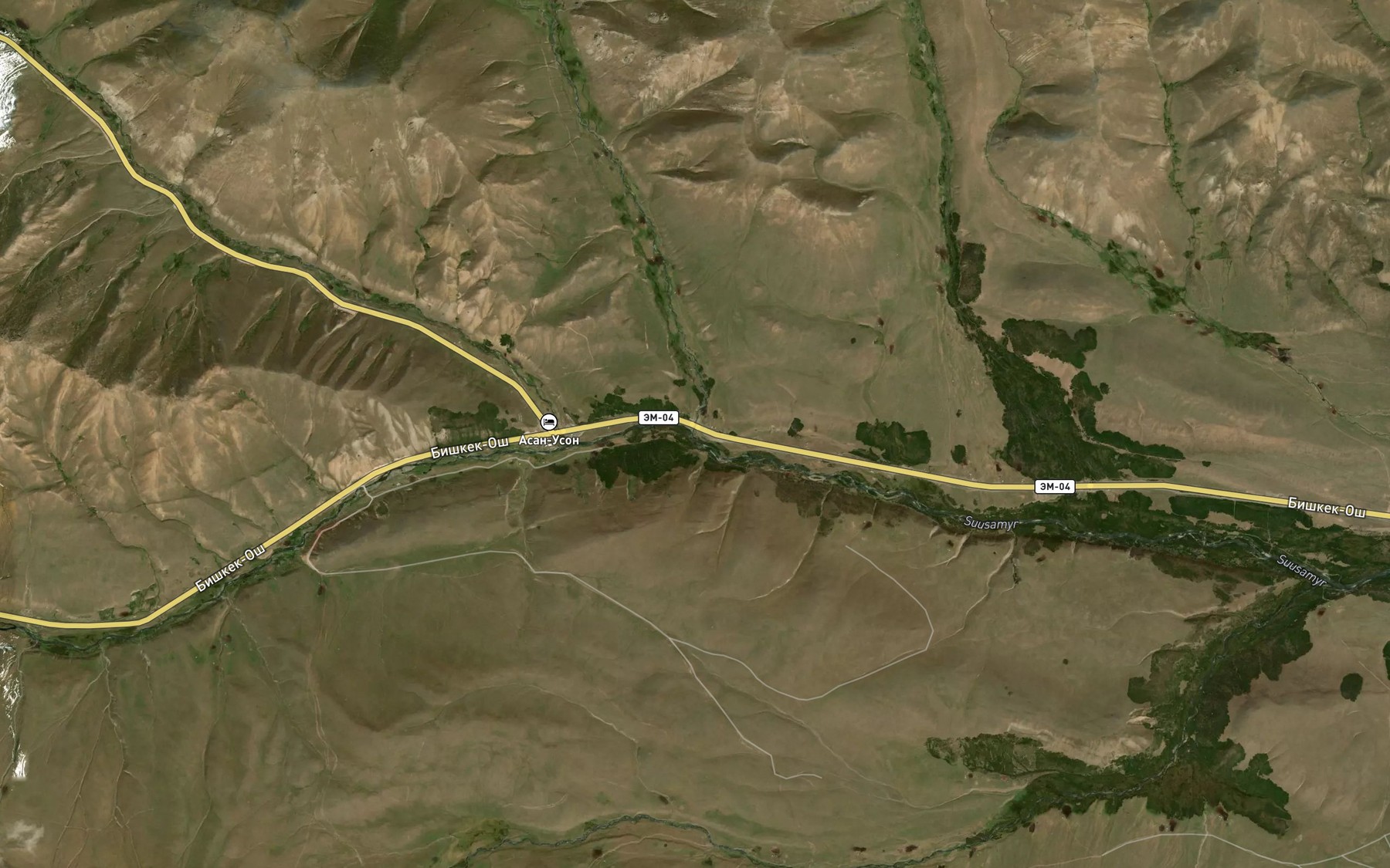 Satellite map of the Chong-Balykty