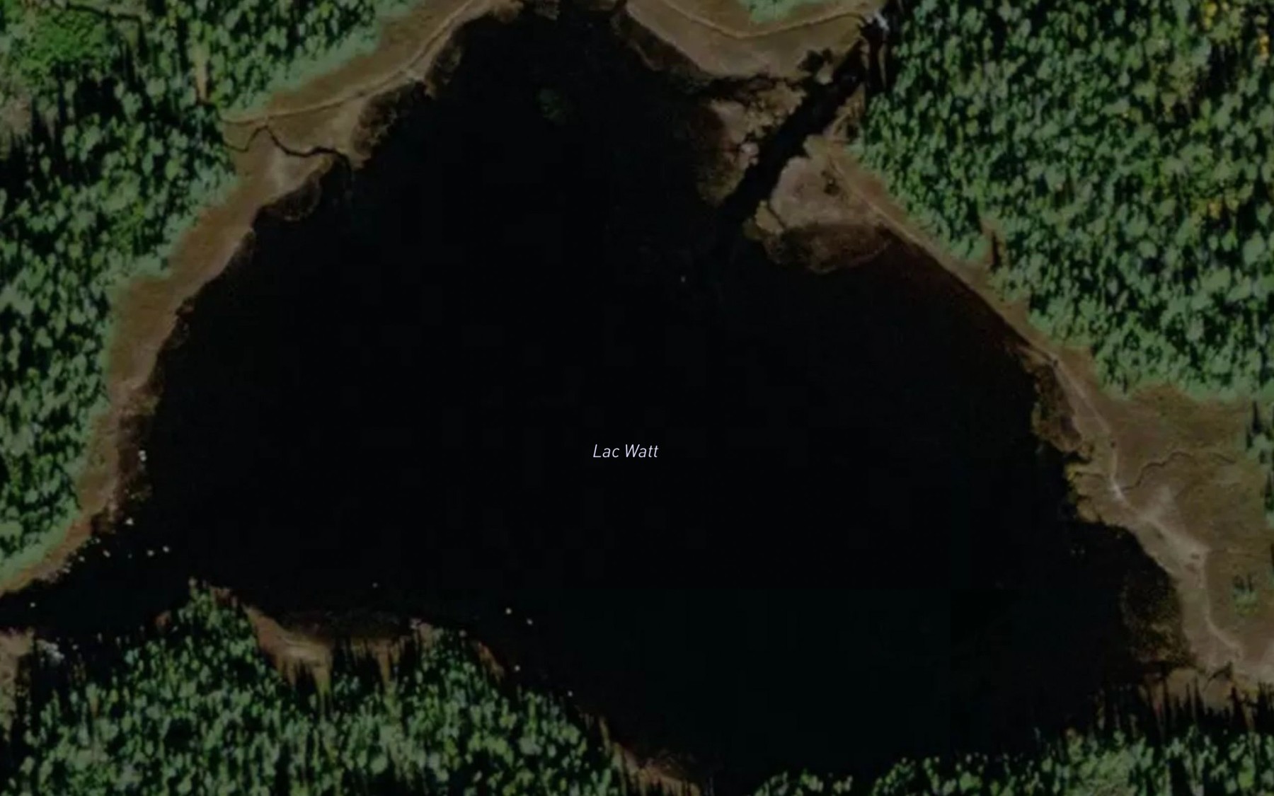 Satellite map of the Lac Watt
