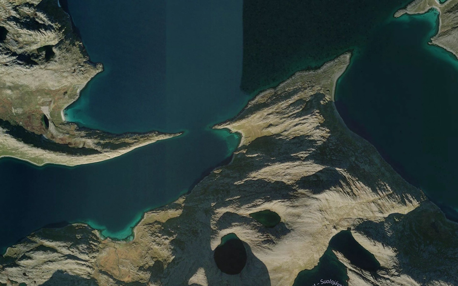 Satellite map of the Nordmannsvik,yt