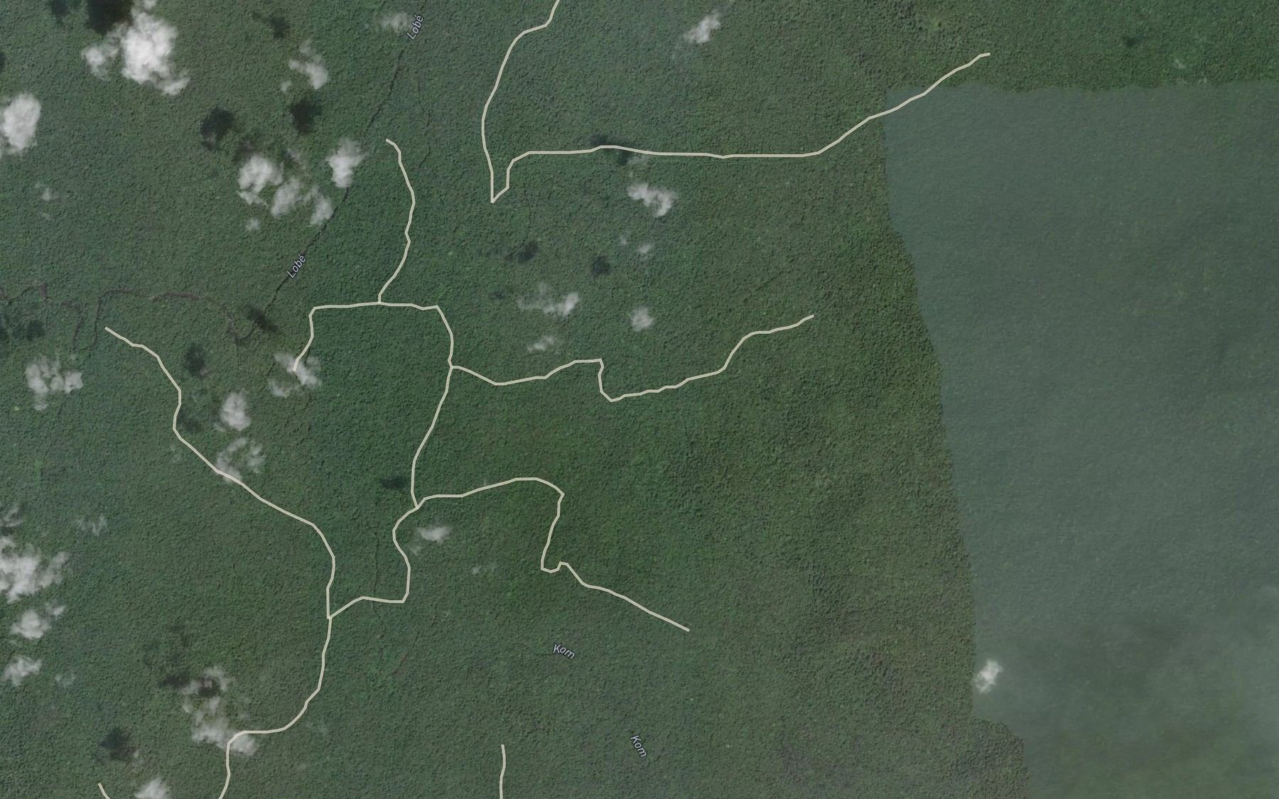Satellite map of the Mfoumou