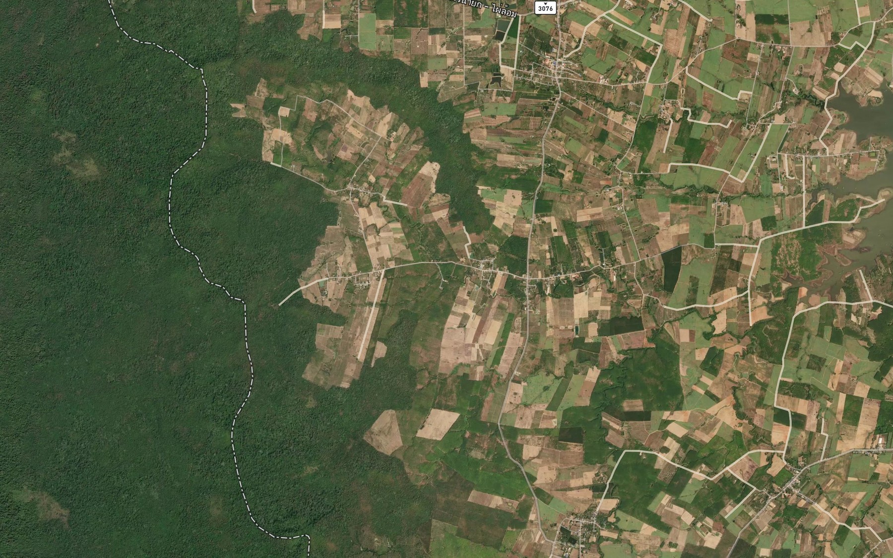 Satellite map of the Ang Kep Nam Ban Wang Chum Thong