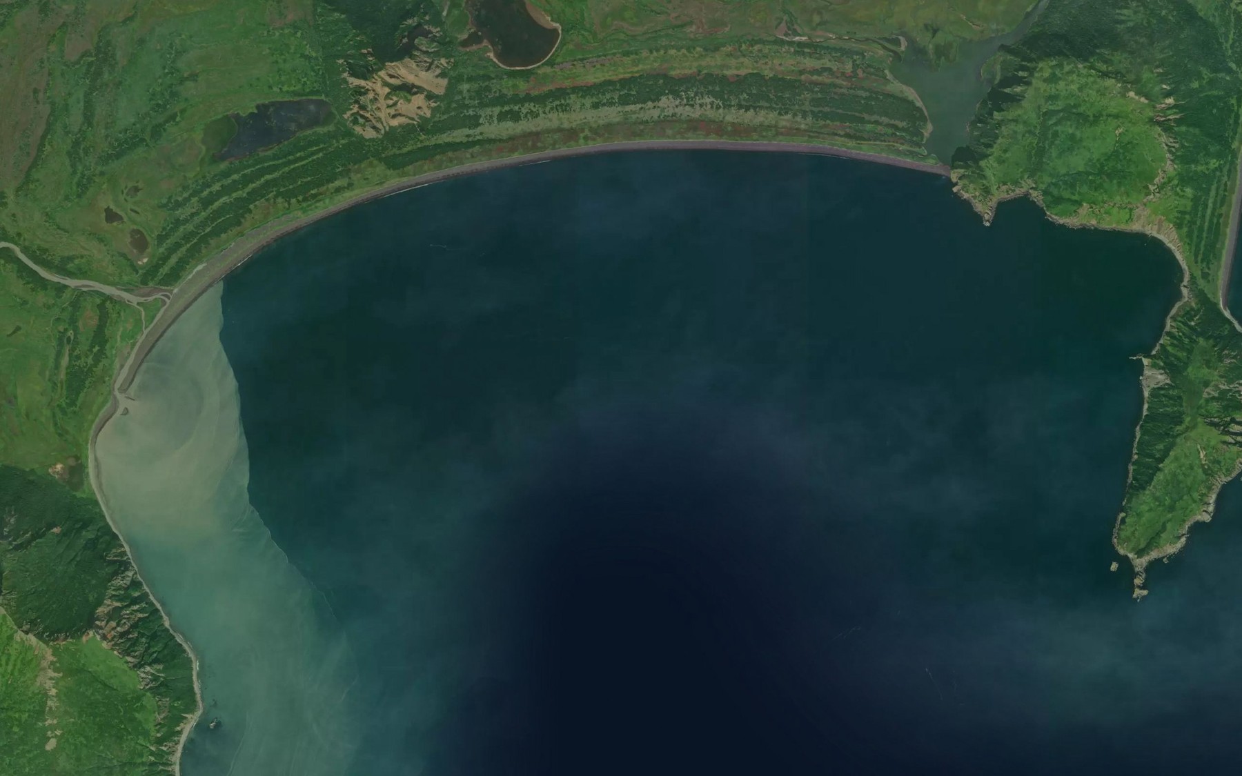 Satellite map of the Anchor Bay