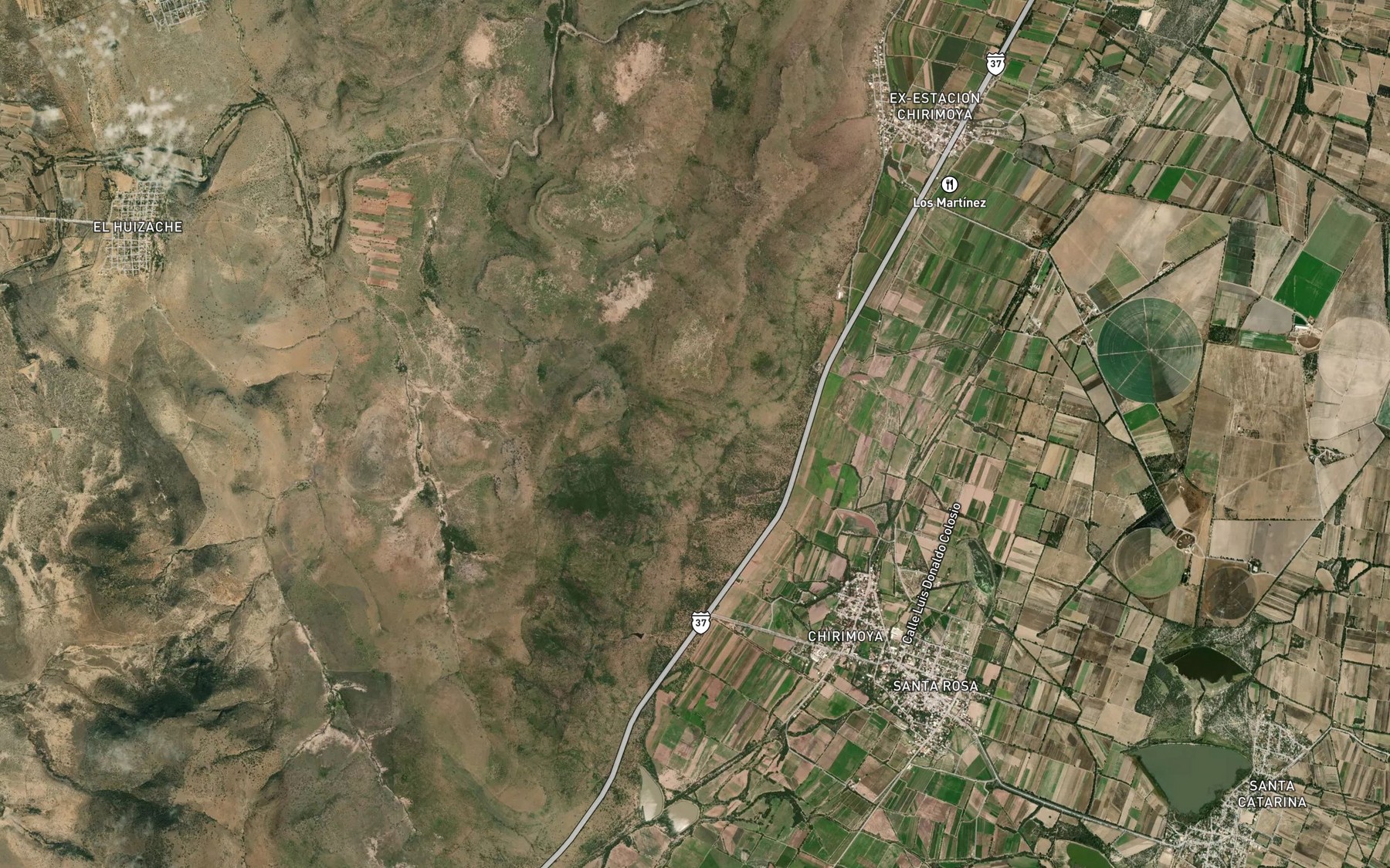Satellite map of the El Maguey