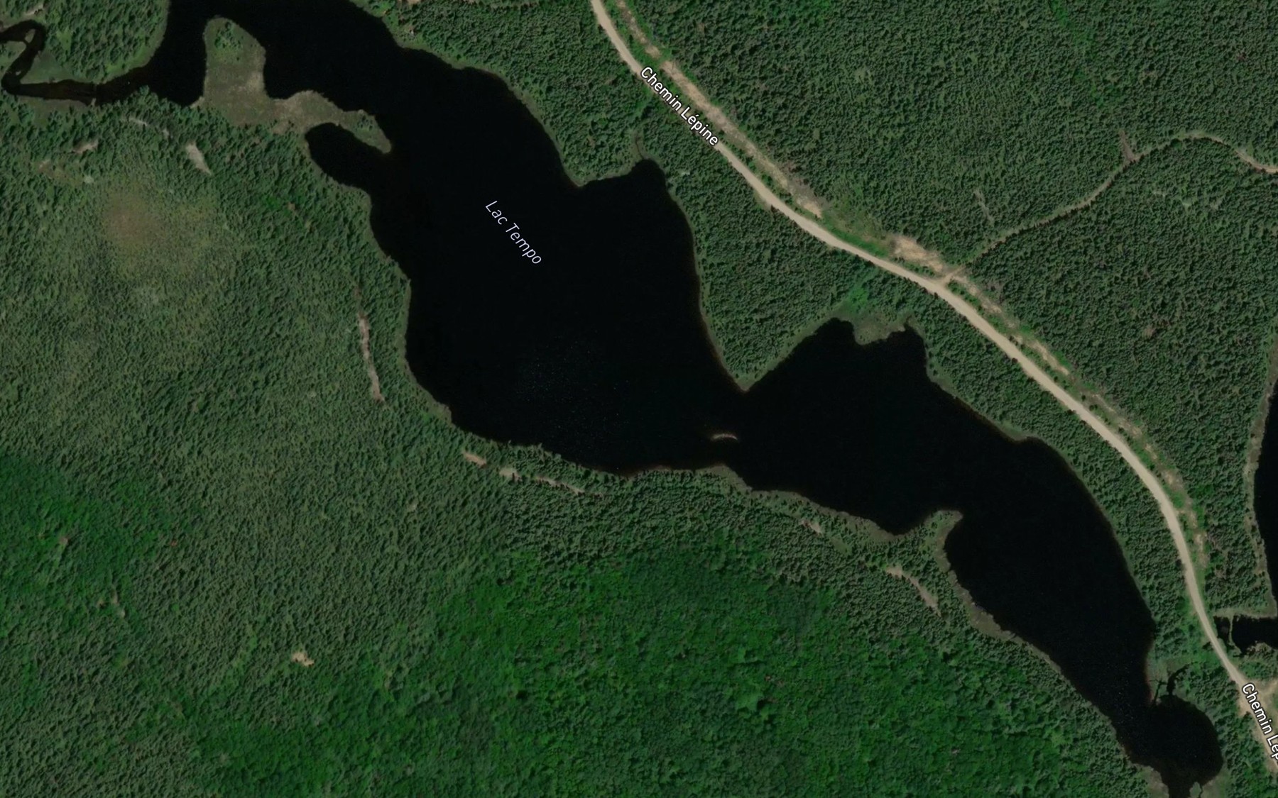 Satellite map of the Lac Tempo