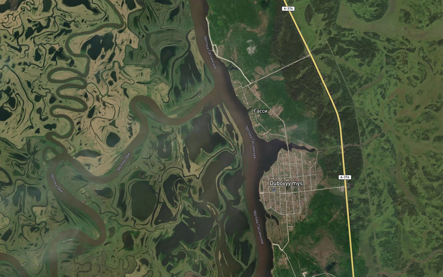 Satellite map of the Protok Ori