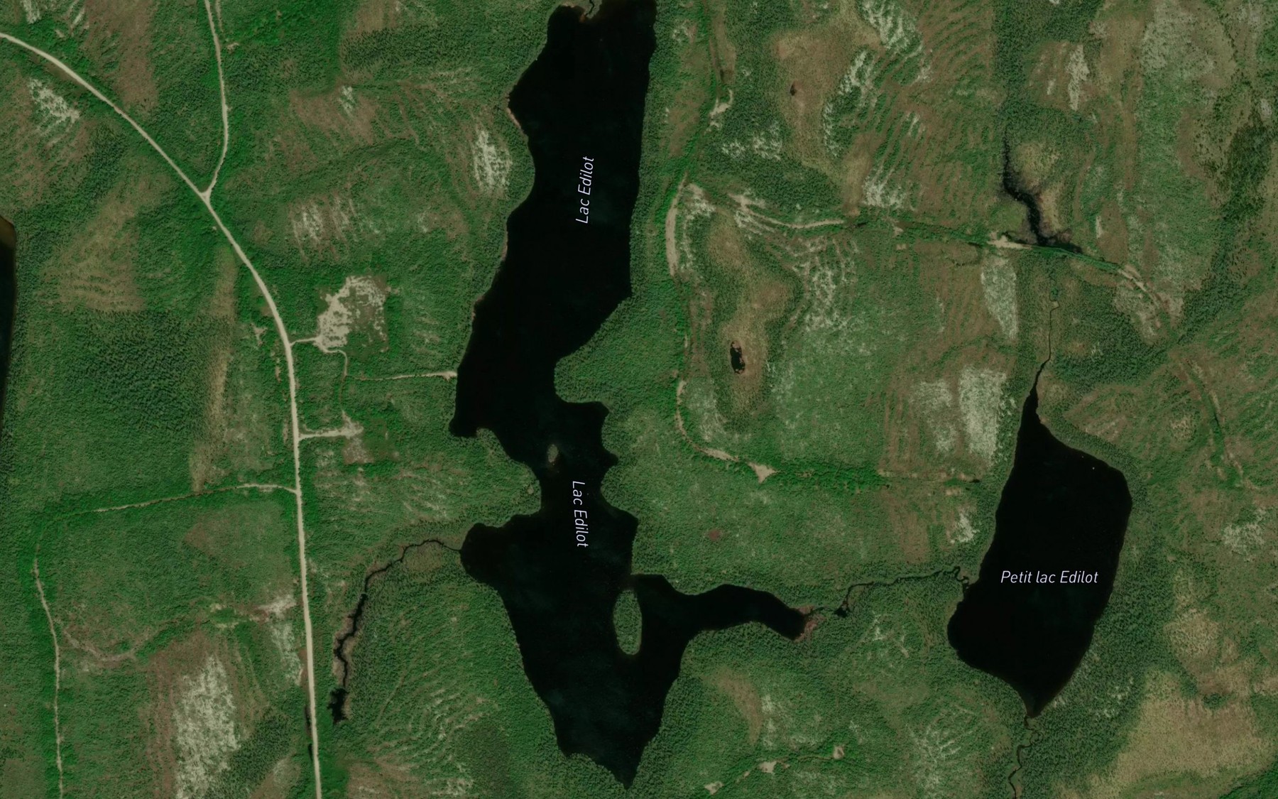 Satellite map of the Lac Edilot