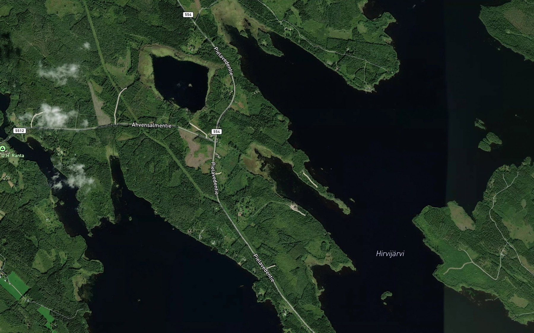 Satellite map of the Utrianlahti